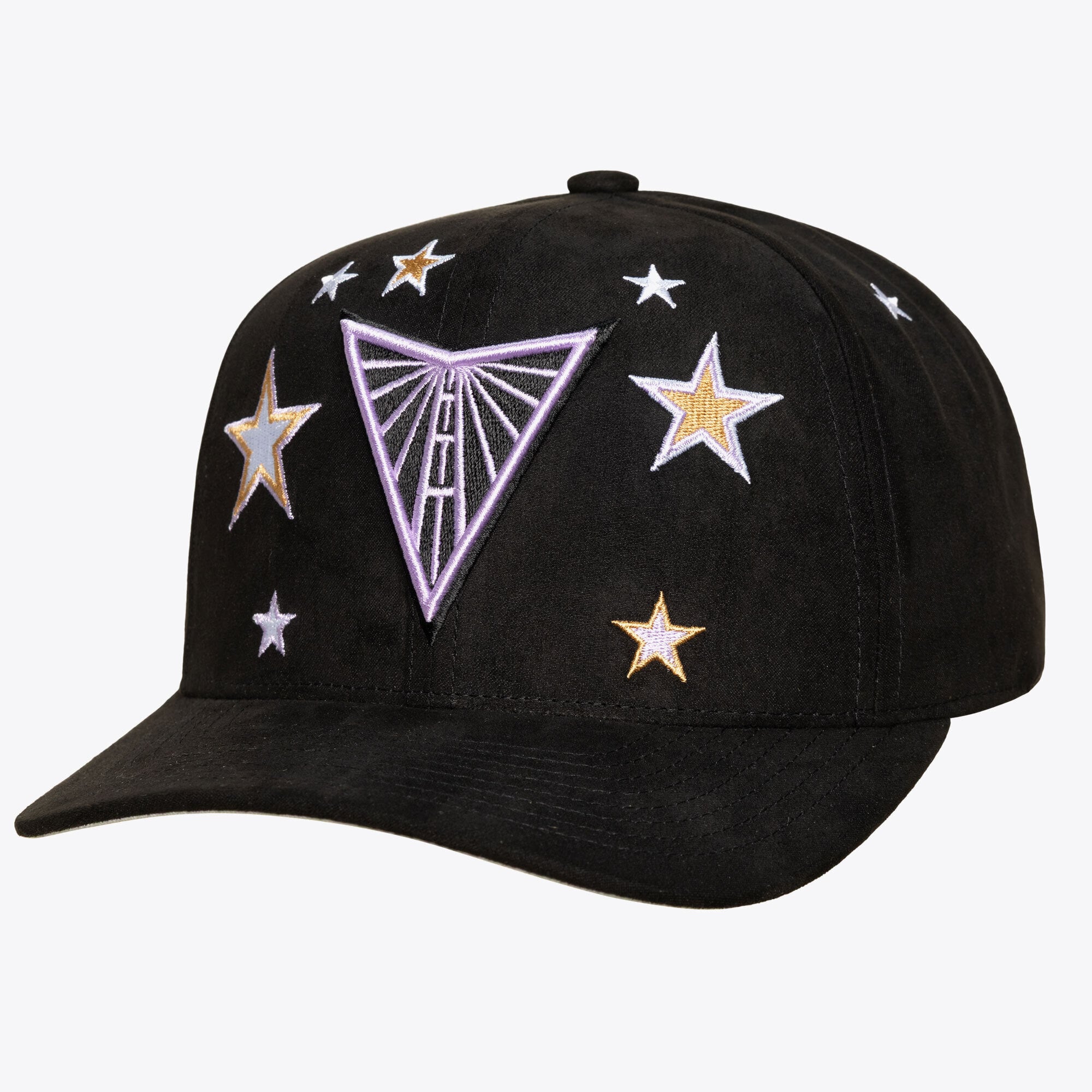 Casquette unisexe Mitchell & Ness Golden State Valkyries Star Splash Pro noire, ajustable