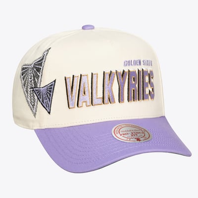 Golden State Valkyries Mitchell & Ness Unisex Big Time Pro Crown Adjustable Hat - Cream