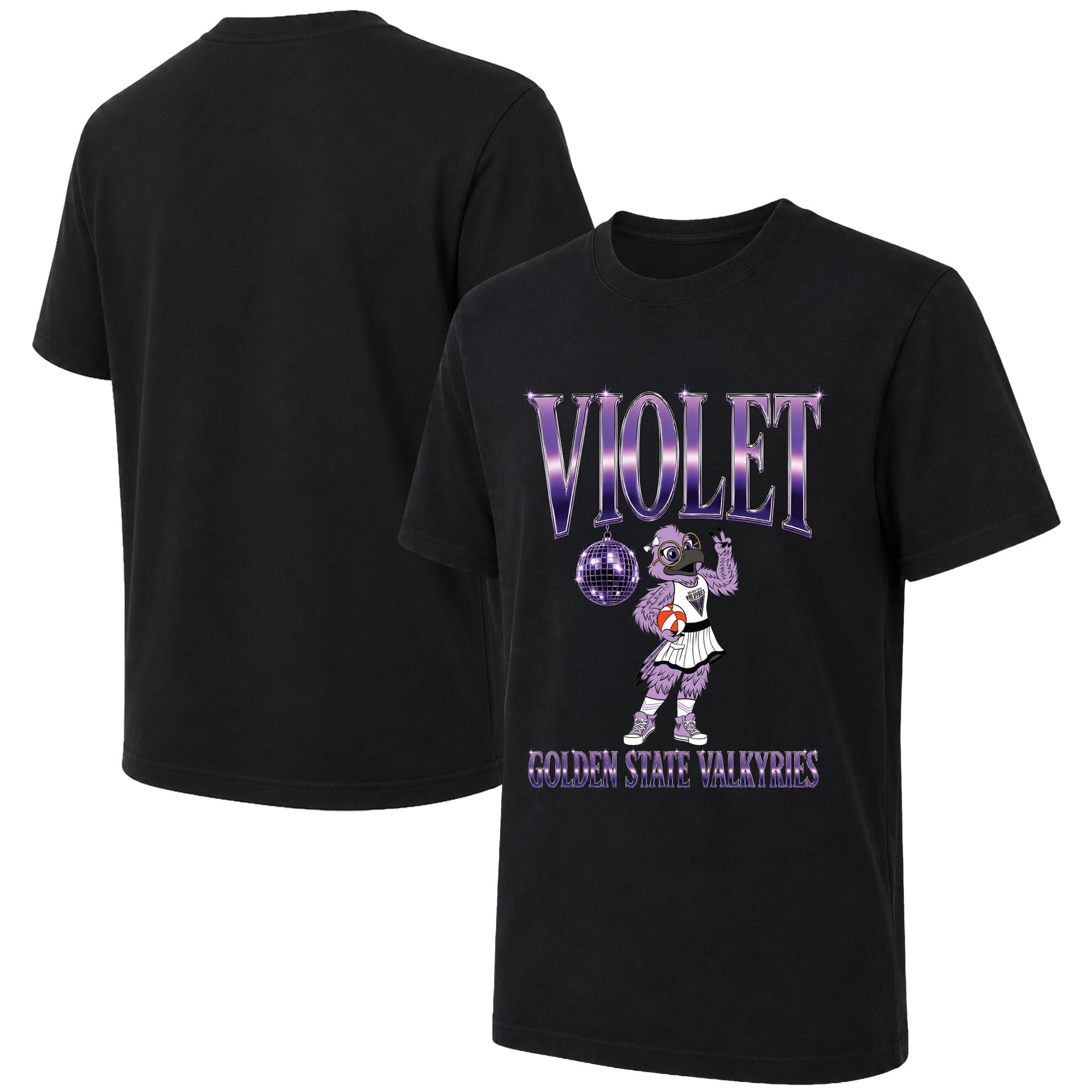 Unisex Oaklandish Black Golden State Valkyries Disco Mascot T-Shirt