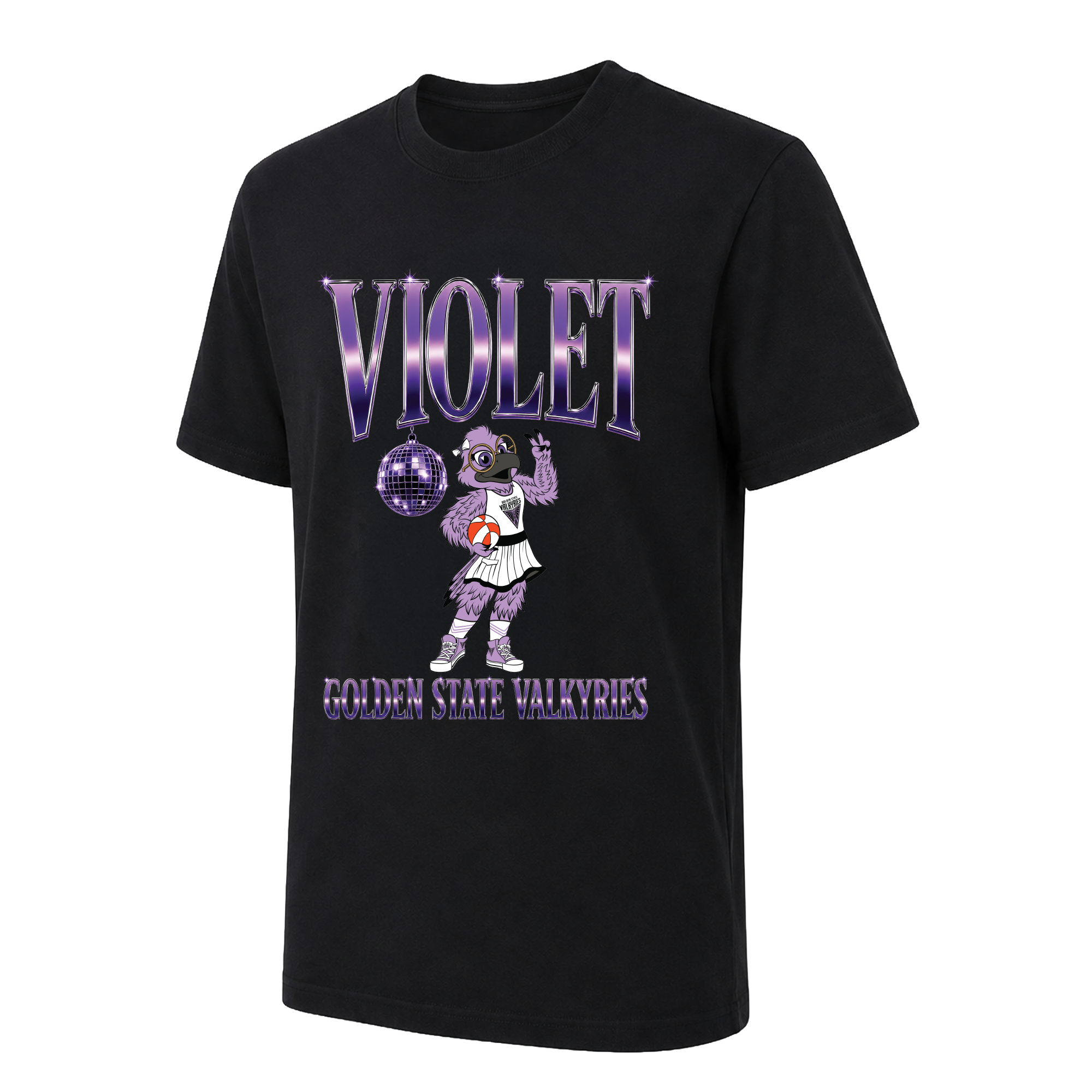 Unisex Oaklandish Black Golden State Valkyries Disco Mascot T-Shirt