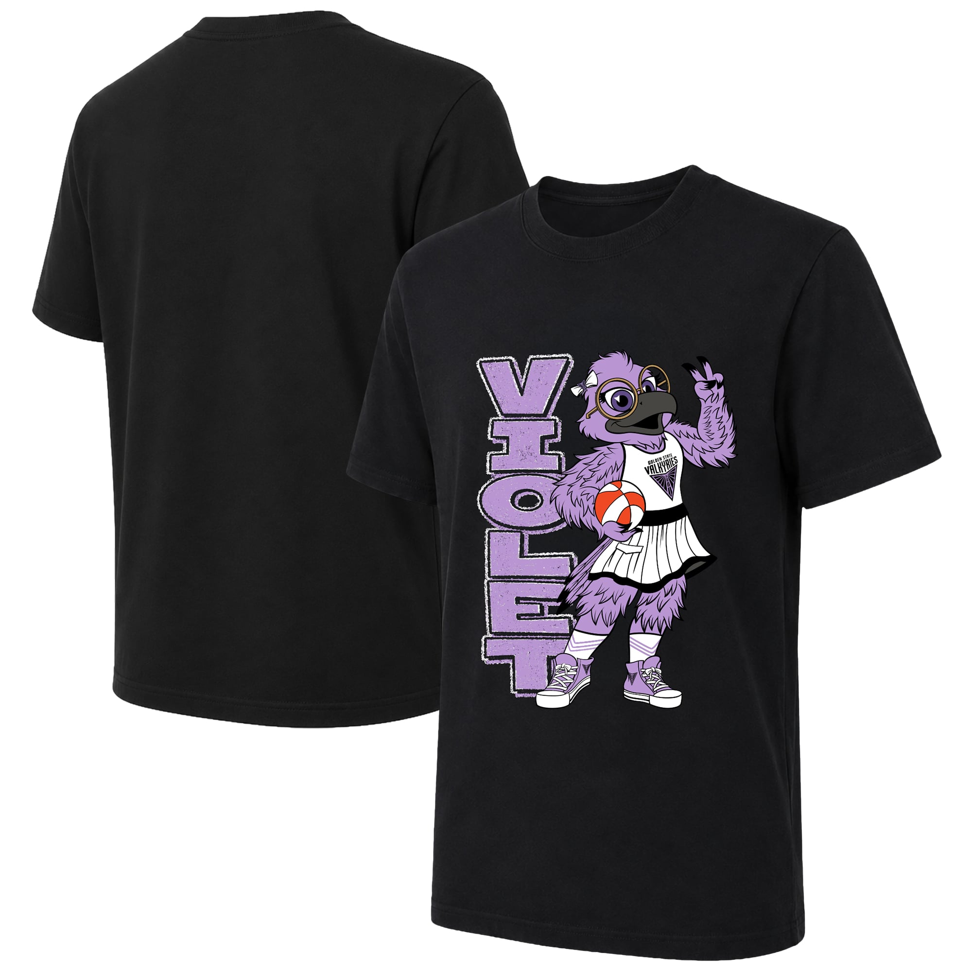 Unisex Oaklandish Black Golden State Valkyries Icon Mascot T-Shirt
