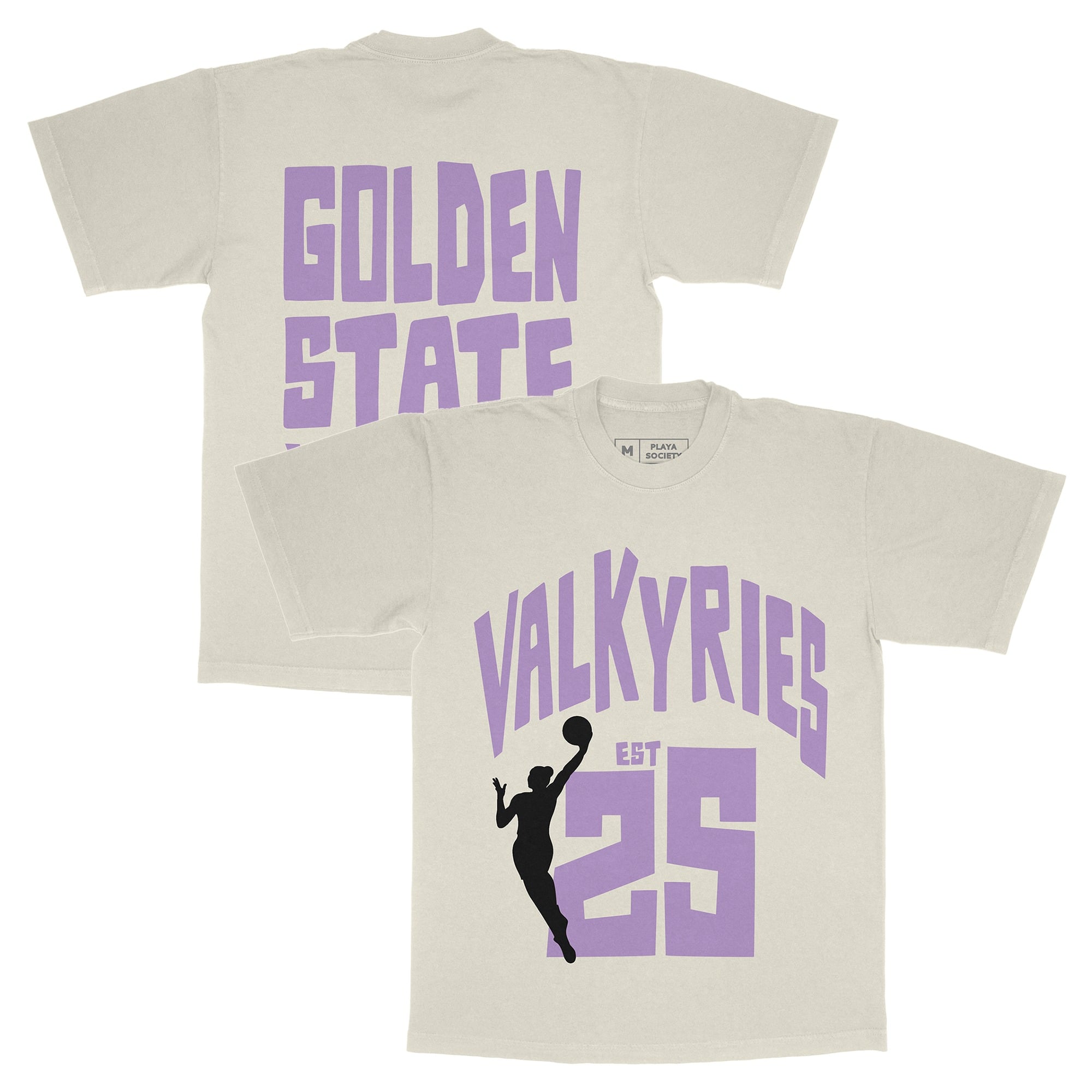T-shirt unisexe Playa Society Oatmeal Golden State Valkyries Est