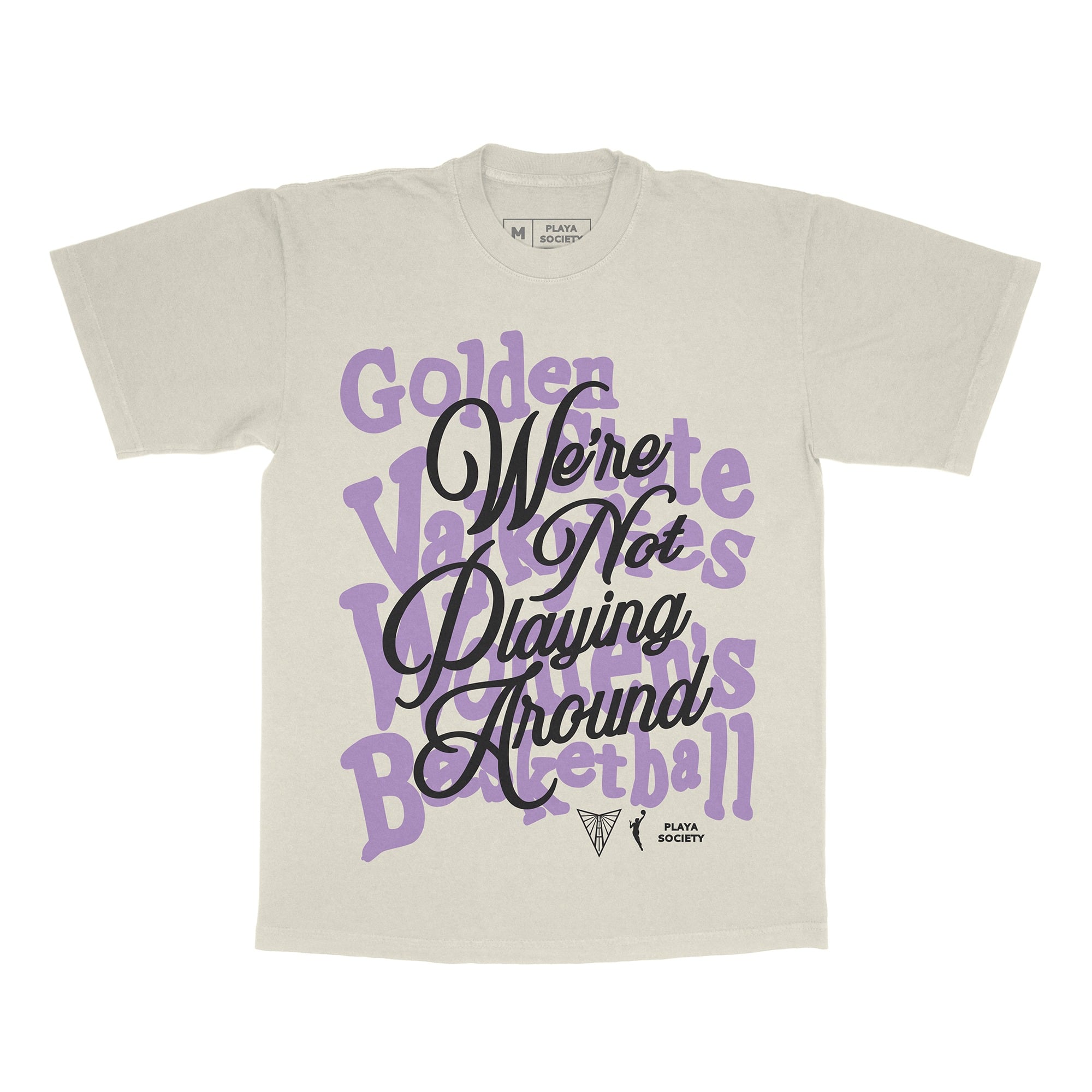 T-shirt unisexe Playa Society Oatmeal Golden State Valkyries « On ne rigole pas »