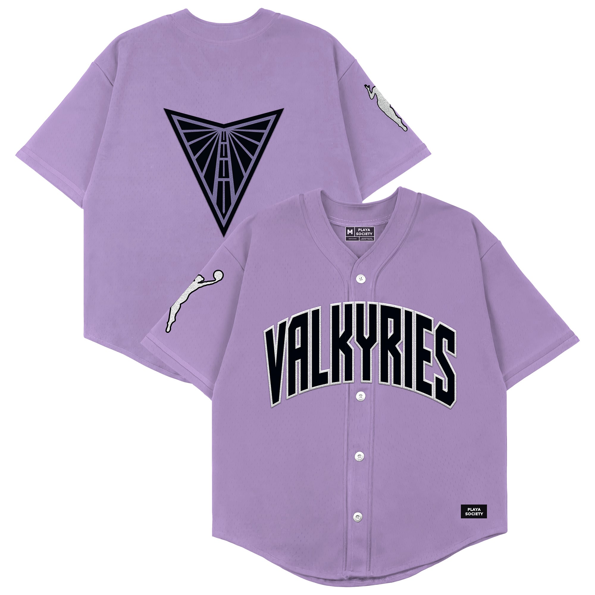 Unisex Playa Society Purple Golden State Valkyries Baseball Fashion Jersey