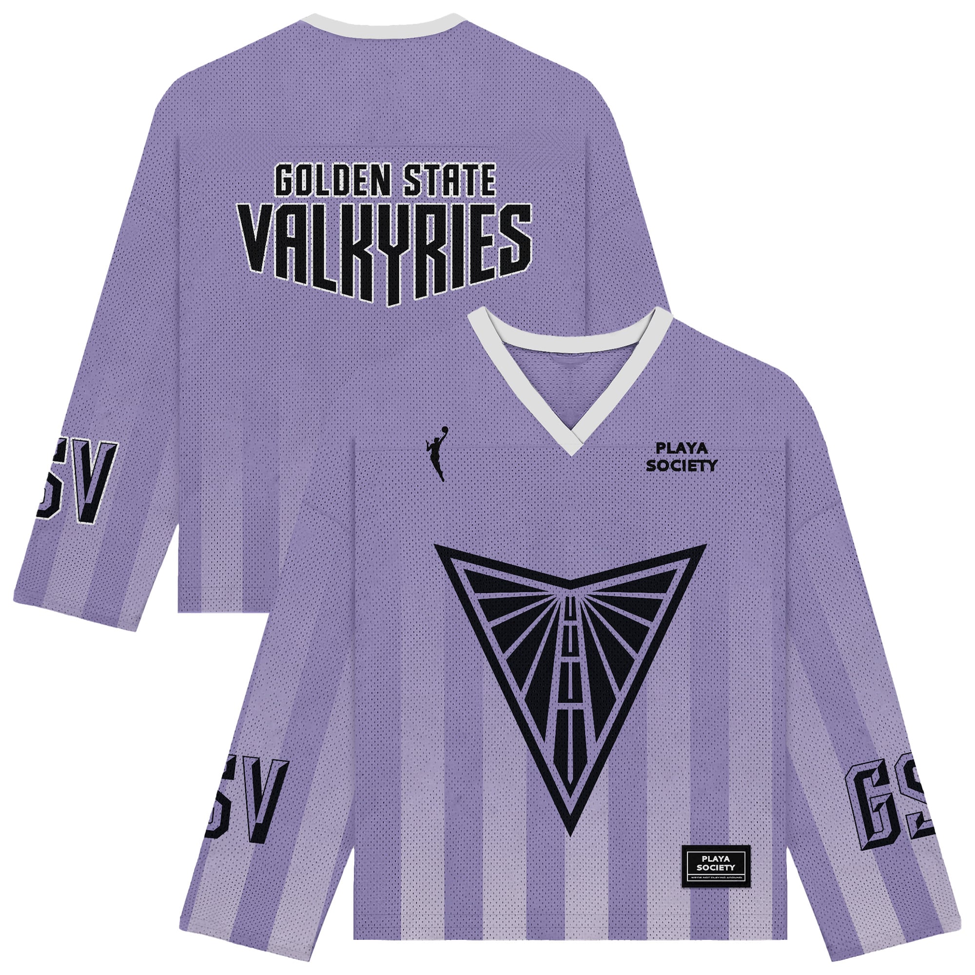 Unisex Playa Society Violet Golden State Valkyries Hockey Fashion Jersey