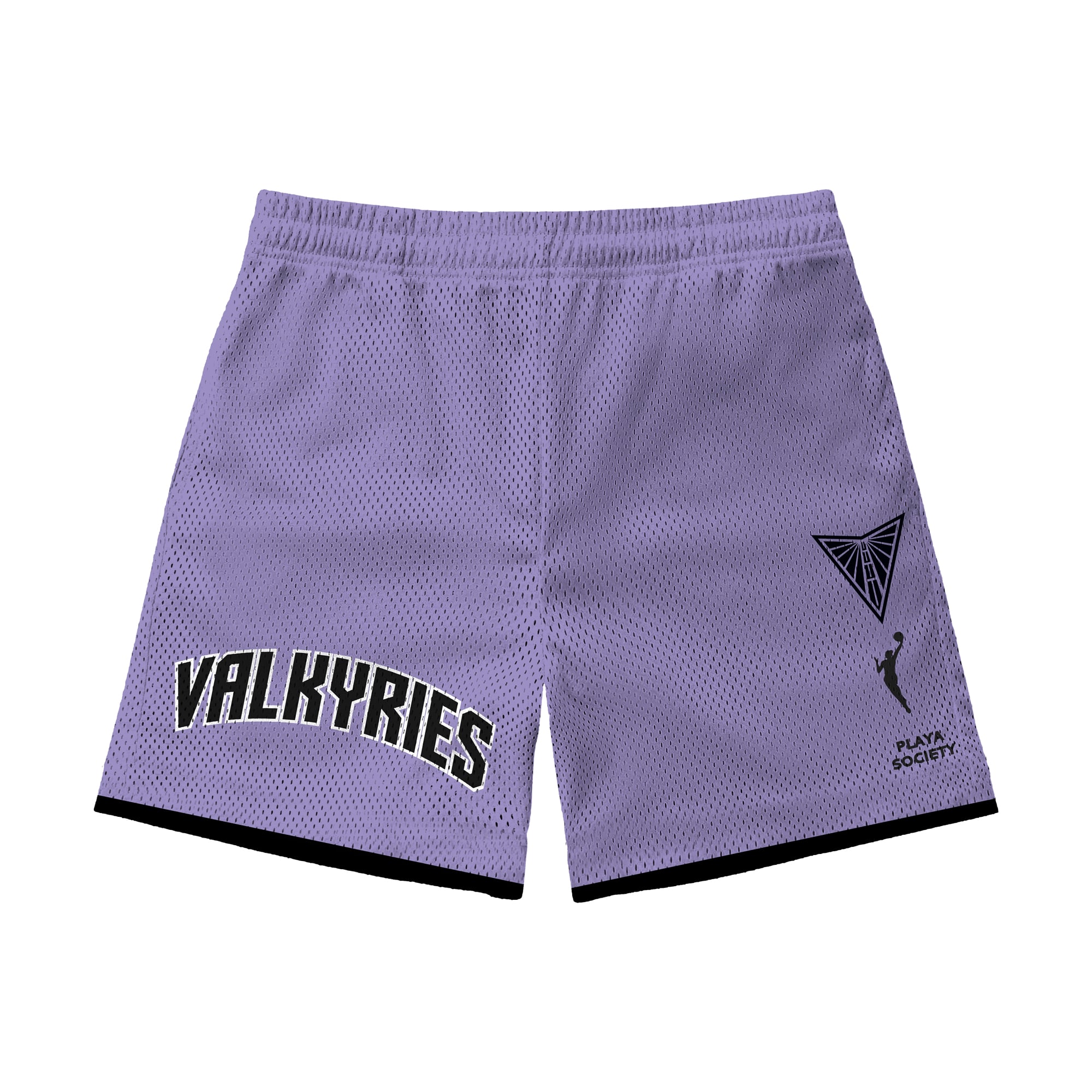 Unisex Playa Society Violet Golden State Valkyries Team Mesh Shorts