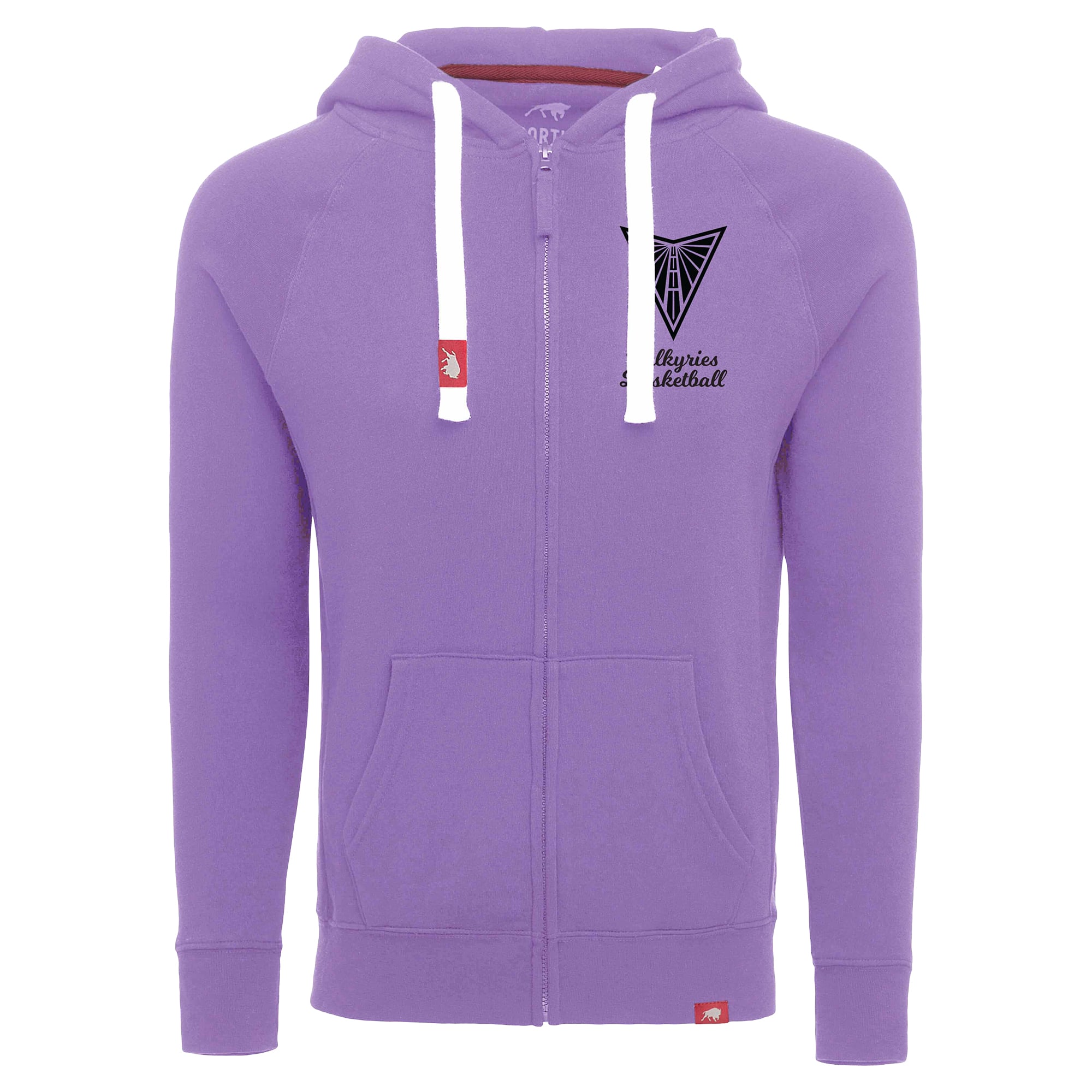 Unisex Sportiqe Violet Golden State Valkyries Heywood Raglan Full-Zip Hoodie