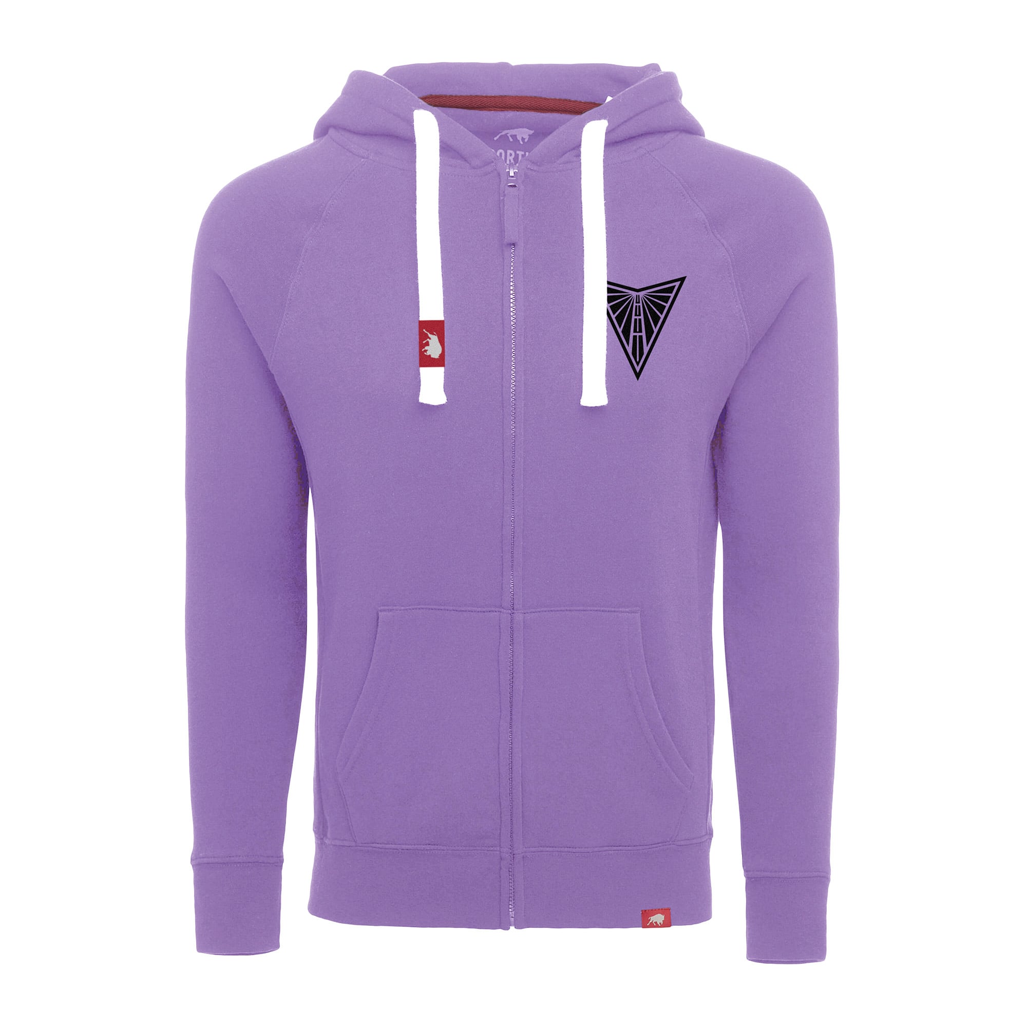 Unisex Sportiqe Violet Golden State Valkyries Heywood Tri-Blend Raglan Full-Zip Hoodie