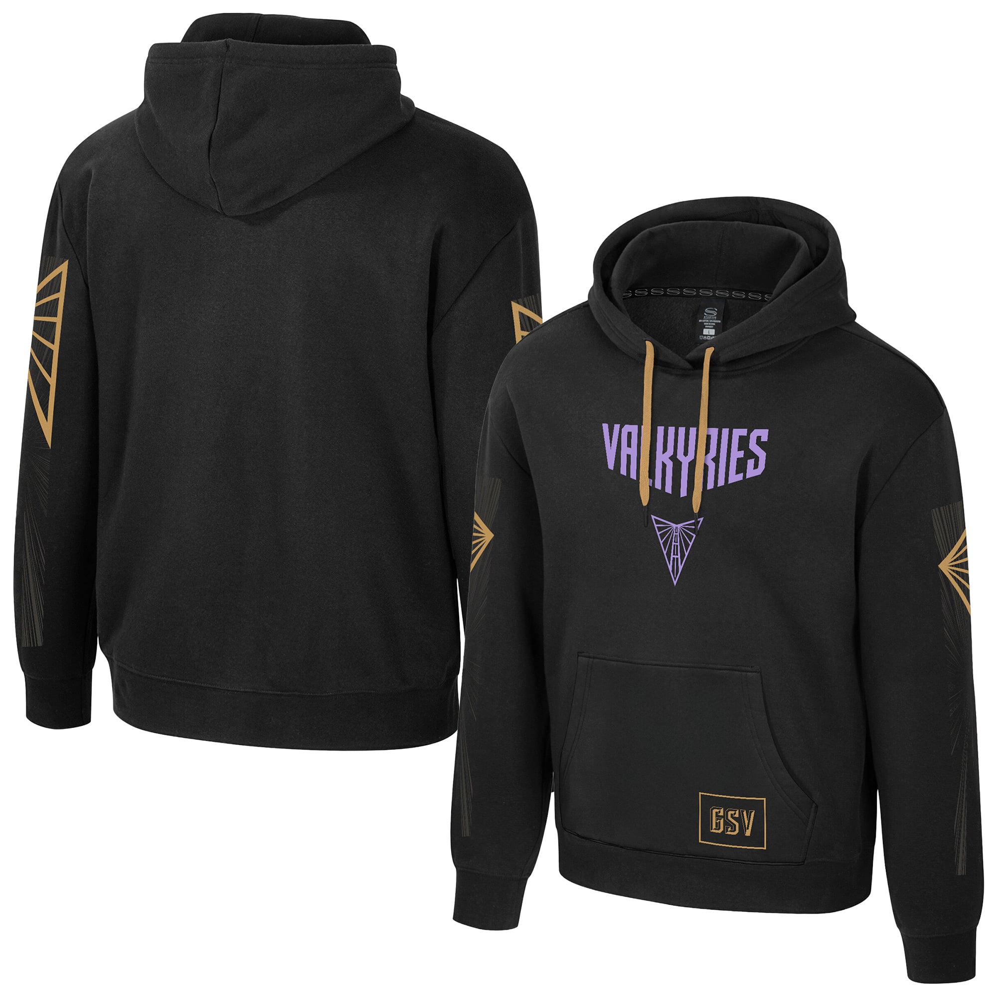 Unisex Stadium Essentials Black Golden State Valkyries Rebel Hoodie