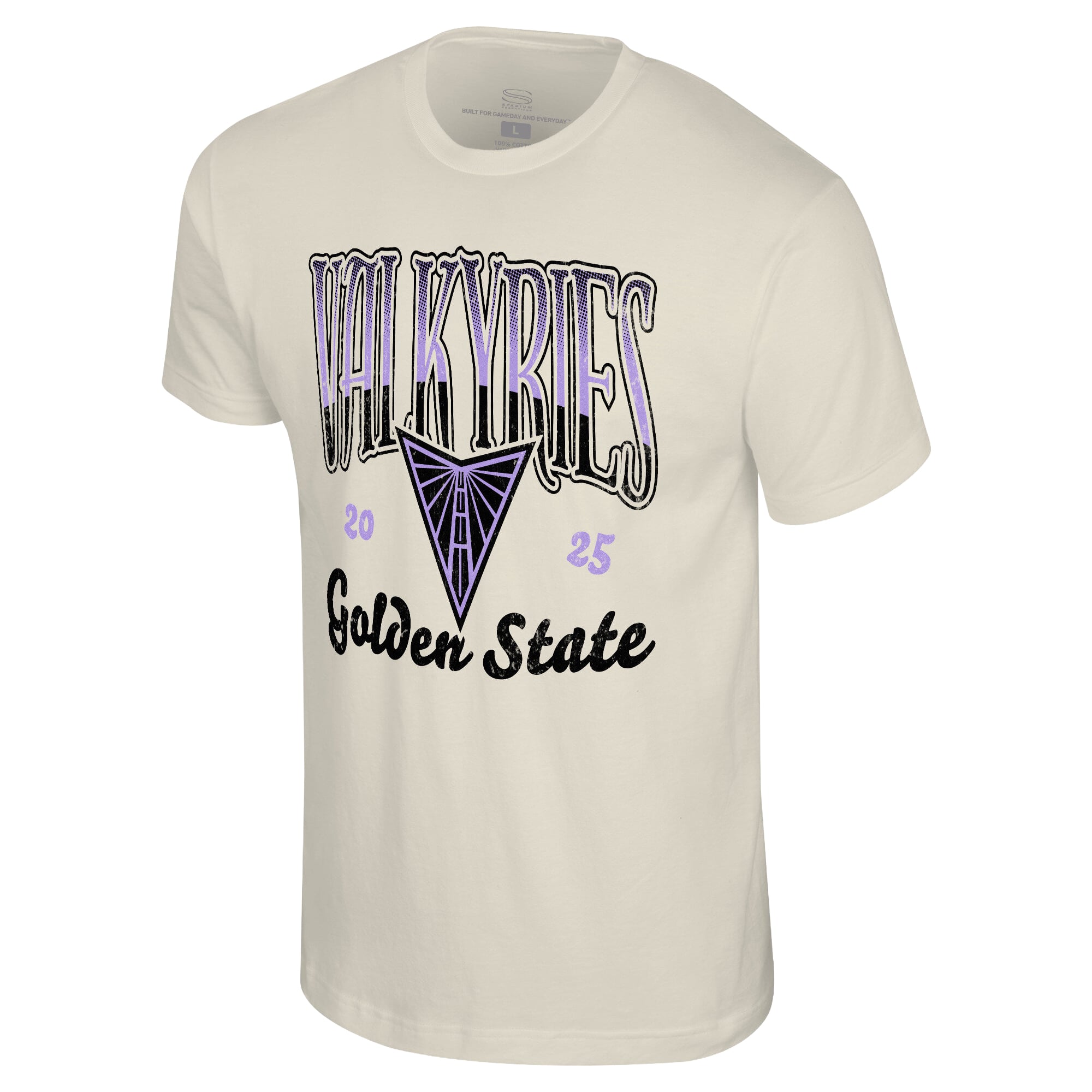 Unisex Stadium Essentials Natural Golden State Valkyries Sky High T-Shirt
