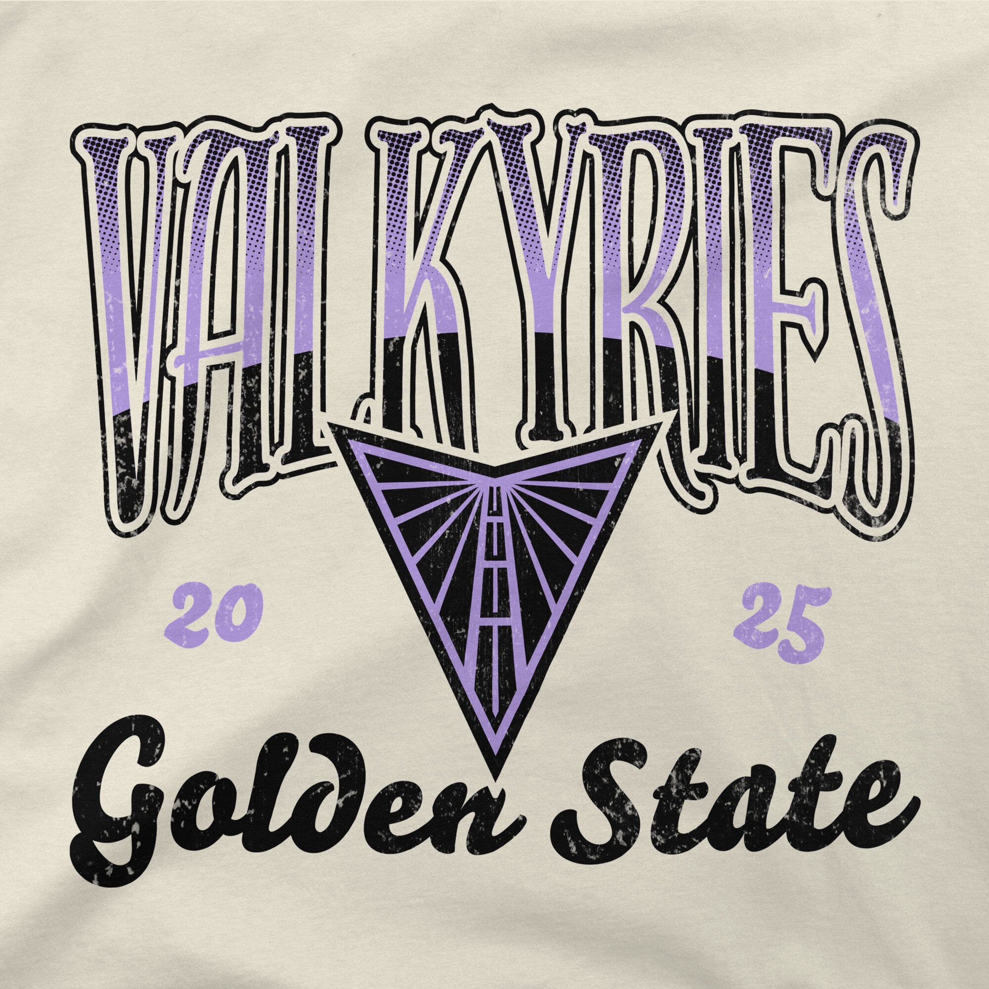 Unisex Stadium Essentials Natural Golden State Valkyries Sky High T-Shirt