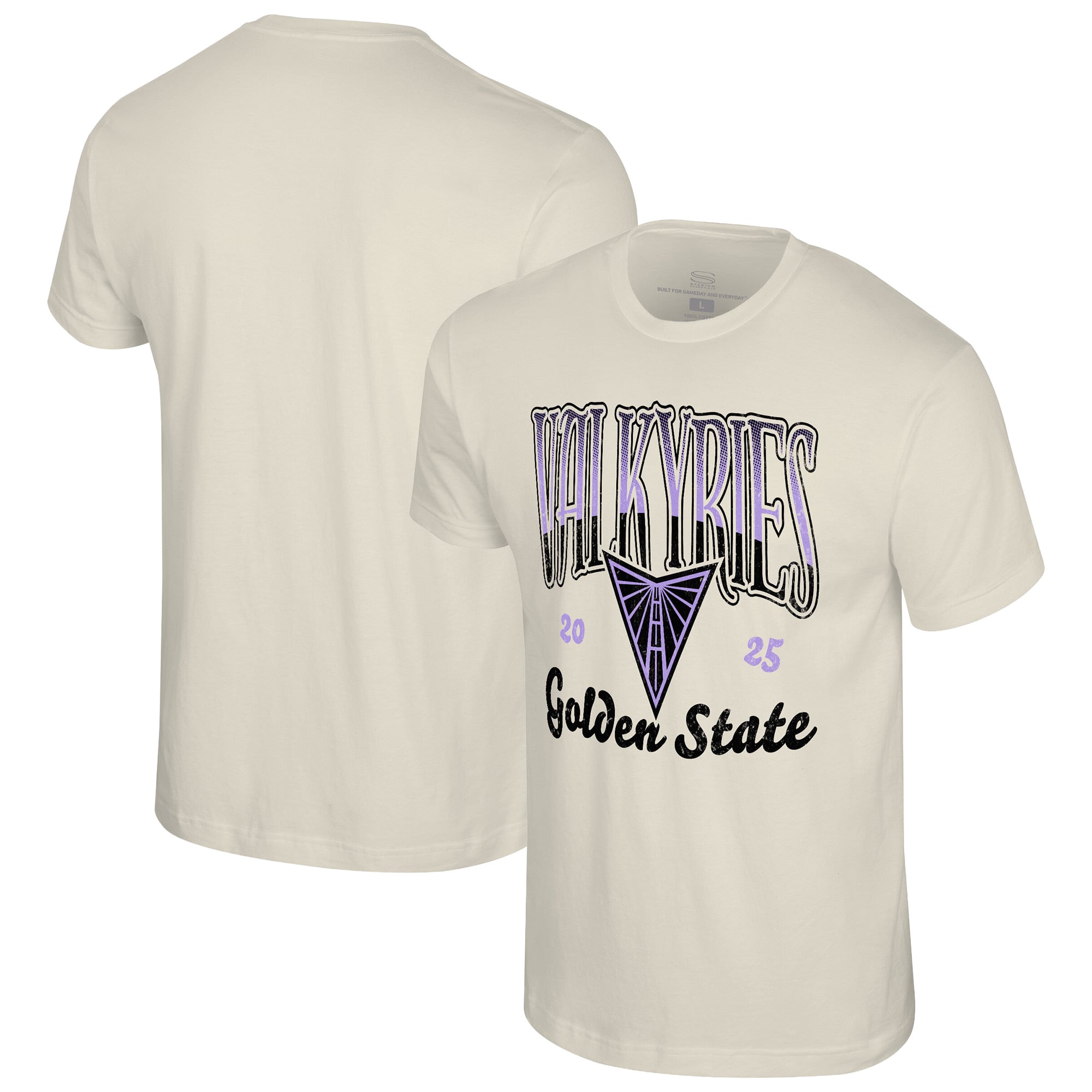 Unisex Stadium Essentials Natural Golden State Valkyries Sky High T-Shirt