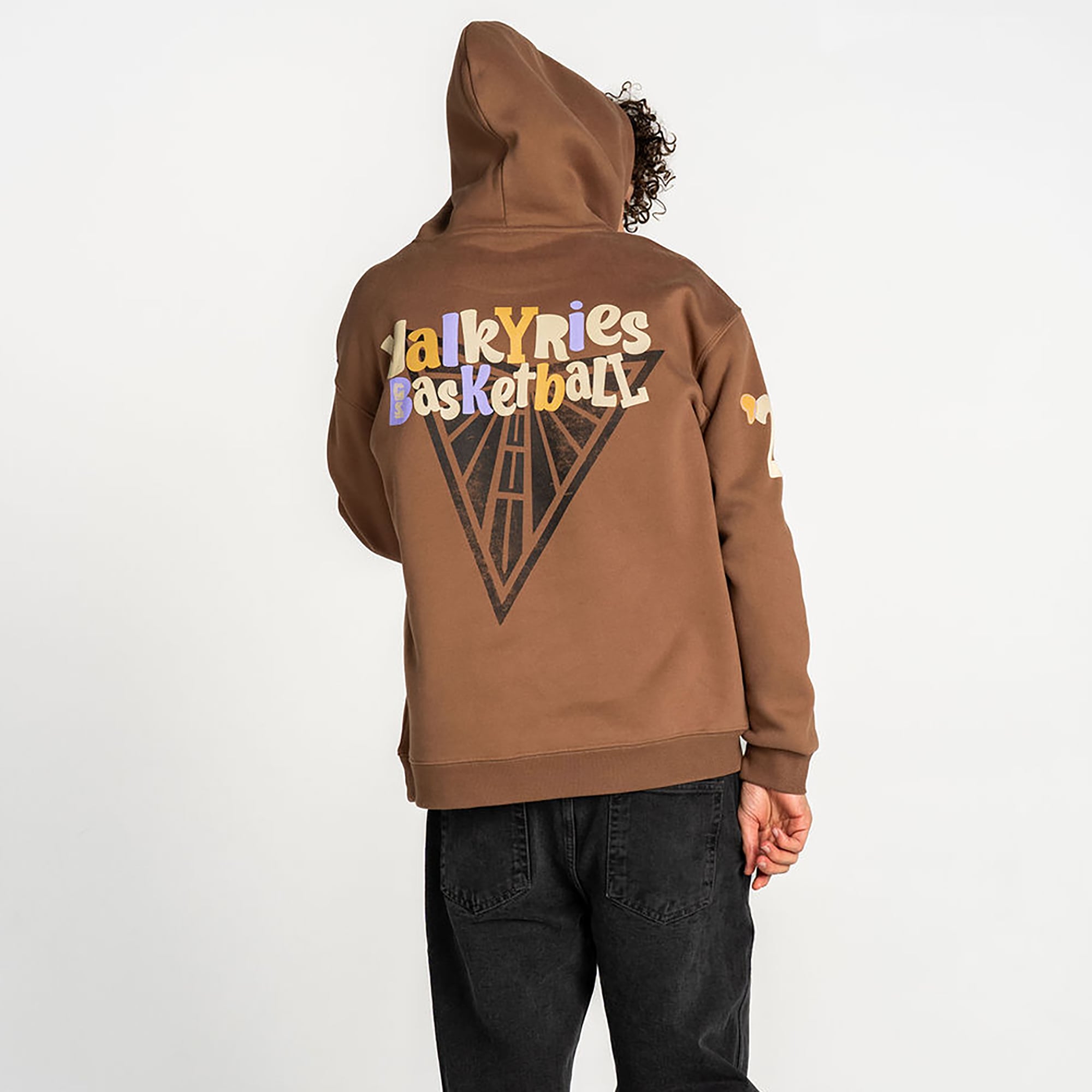 Unisex The Wild Collective Brown Golden State Valkyries Washed Fleece Hoodie