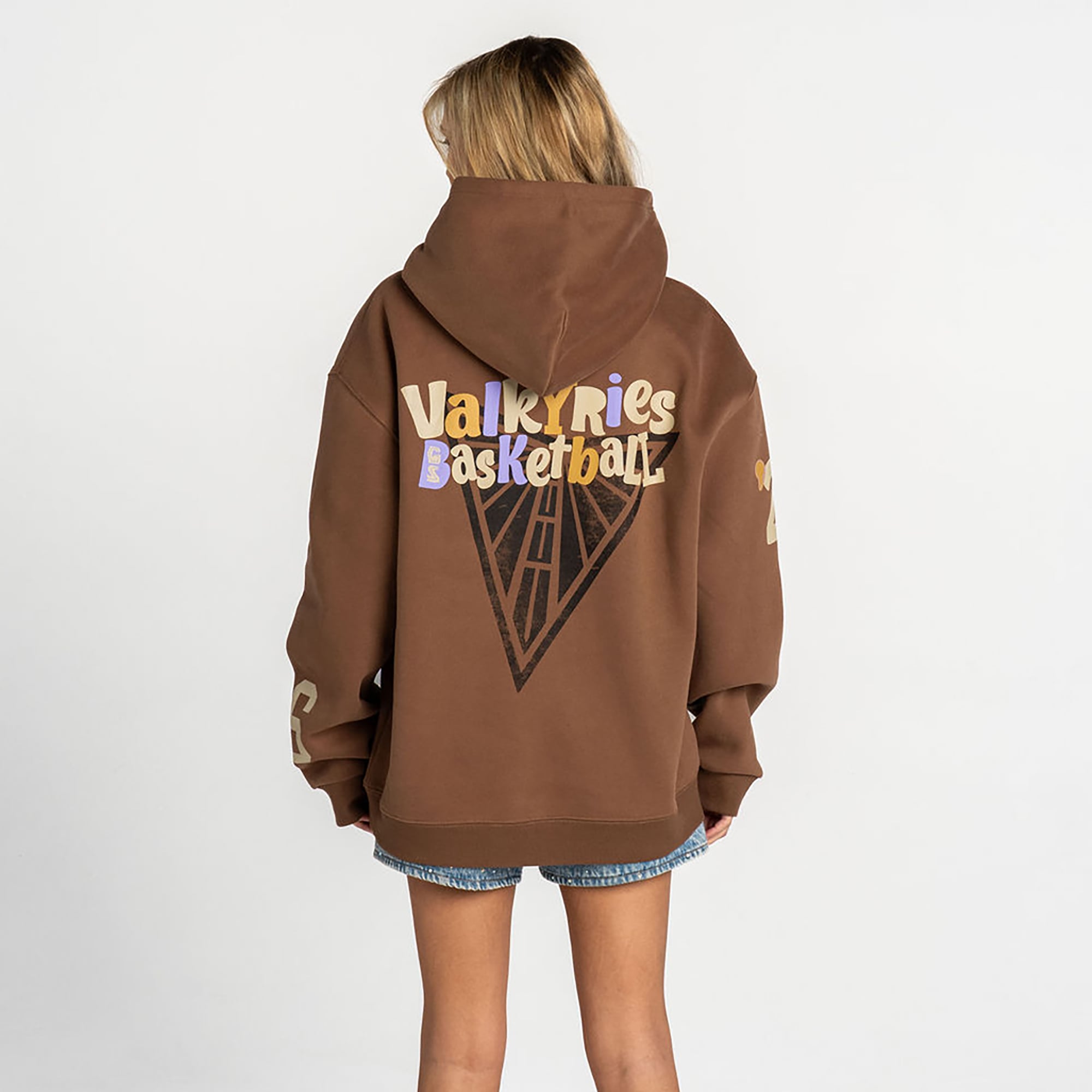 Unisex The Wild Collective Brown Golden State Valkyries Washed Fleece Hoodie