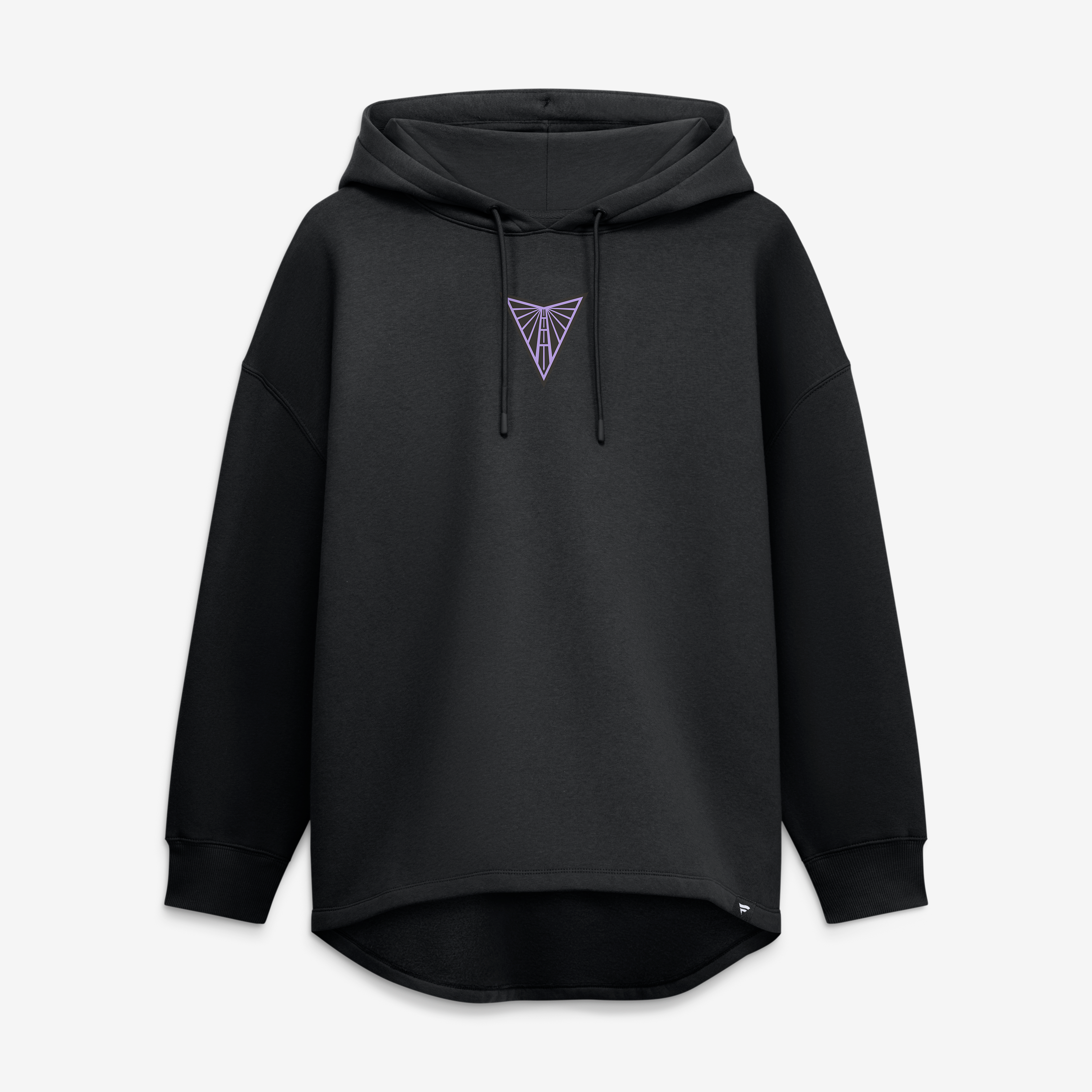 Women's Fanatics Eclipse Black Golden State Valkyries Oversized Tunic Fleece Hoodie