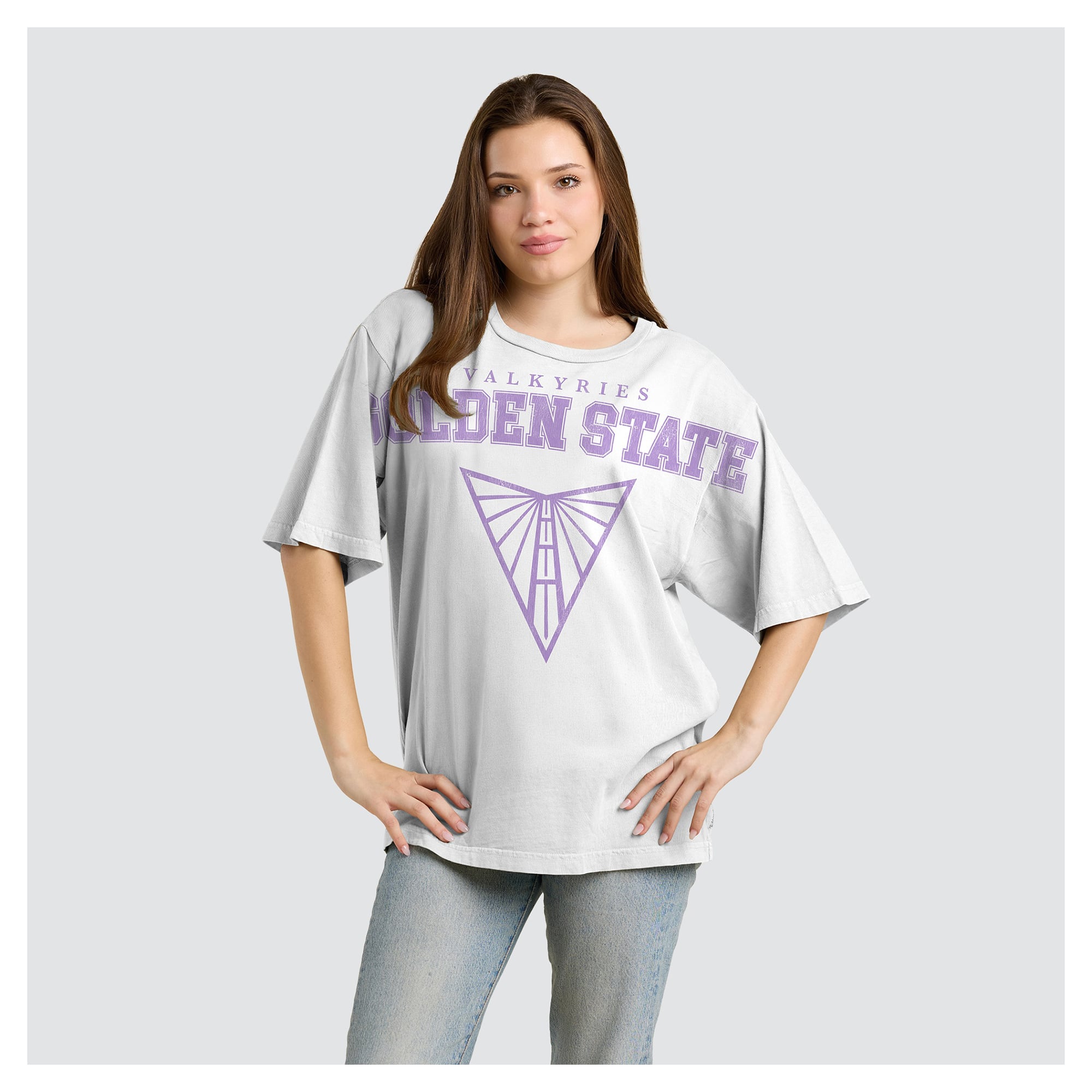 Women's Fanatics  White Golden State Valkyries Spirit Relaxed Jersey T-Shirt