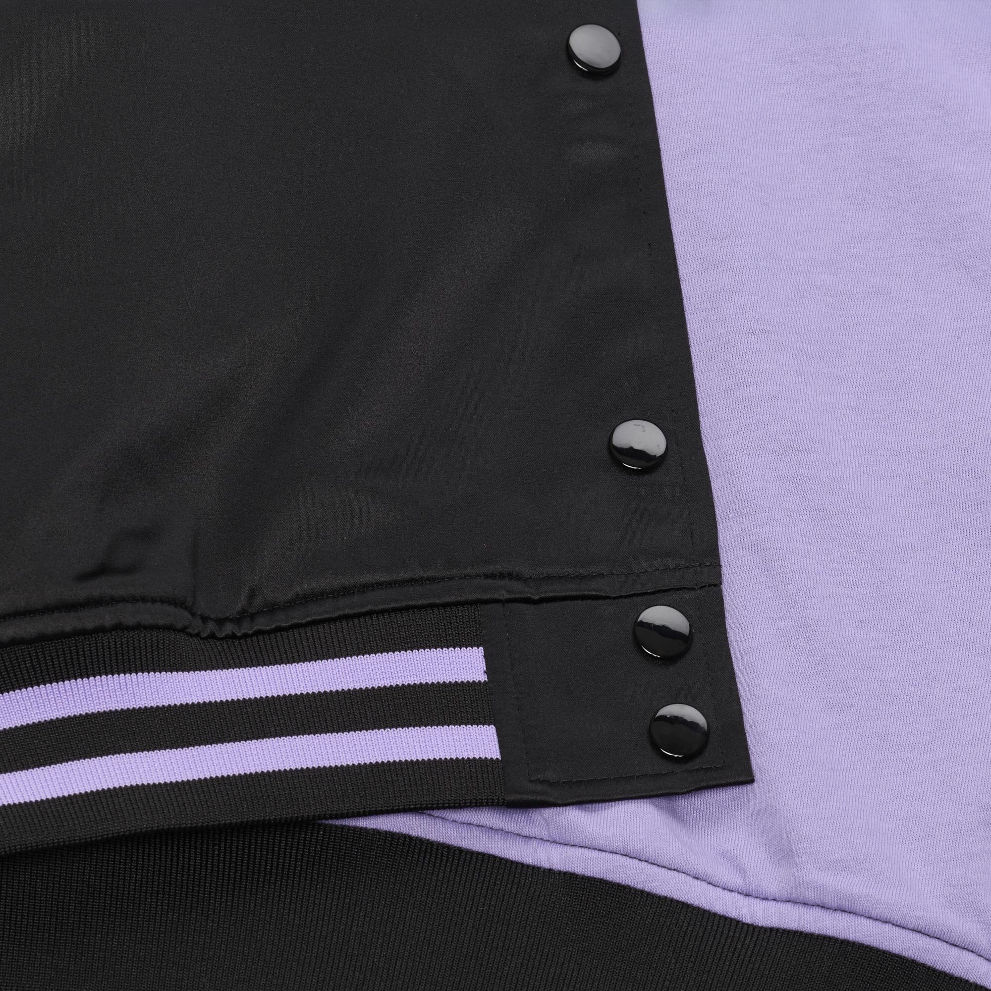 Women's Mitchell & Ness Black Golden State Valkyries Lightweight Cropped Satin Jacket