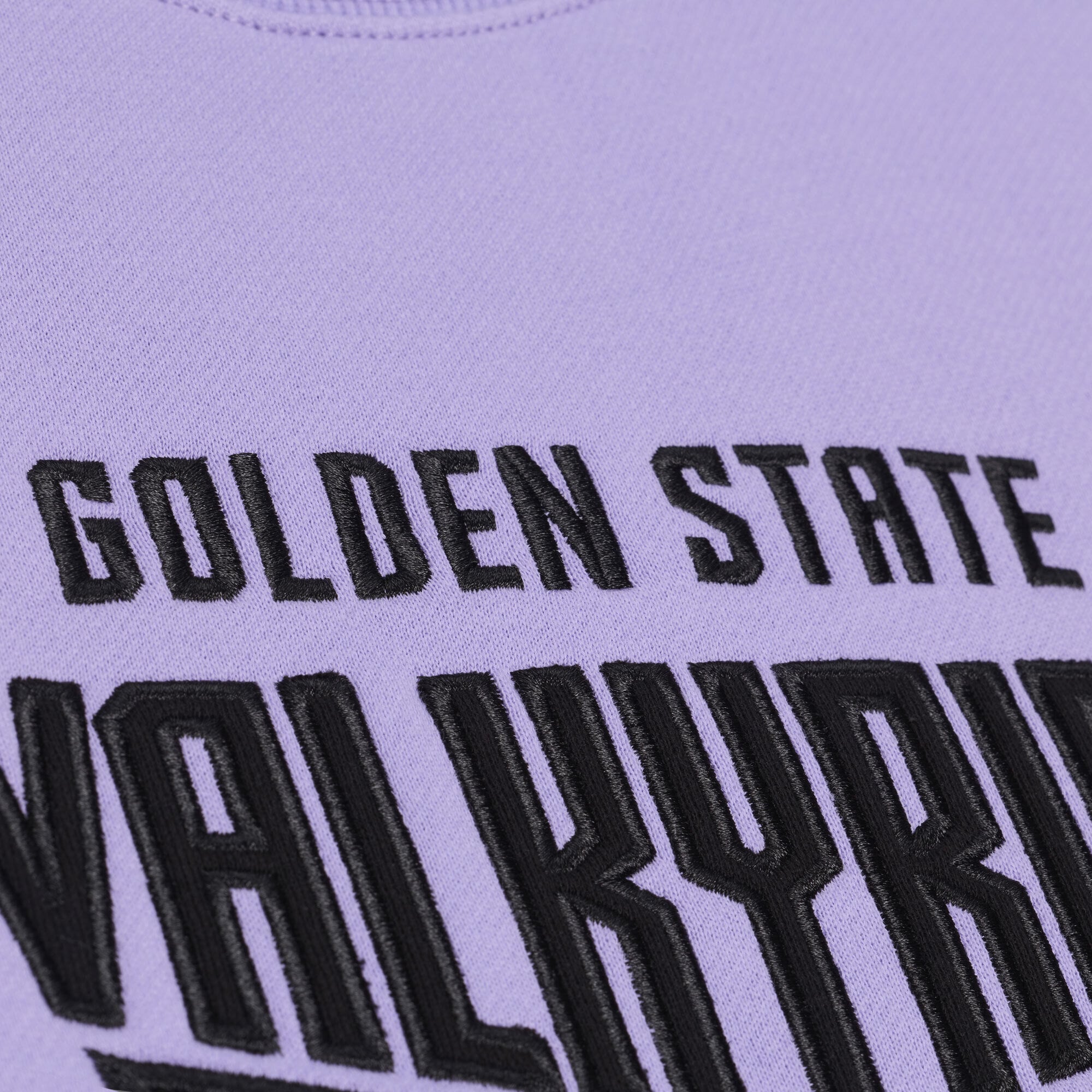 Sweat-shirt à col rond en polaire légère Mitchell & Ness Golden State Valkyries violet pour femme