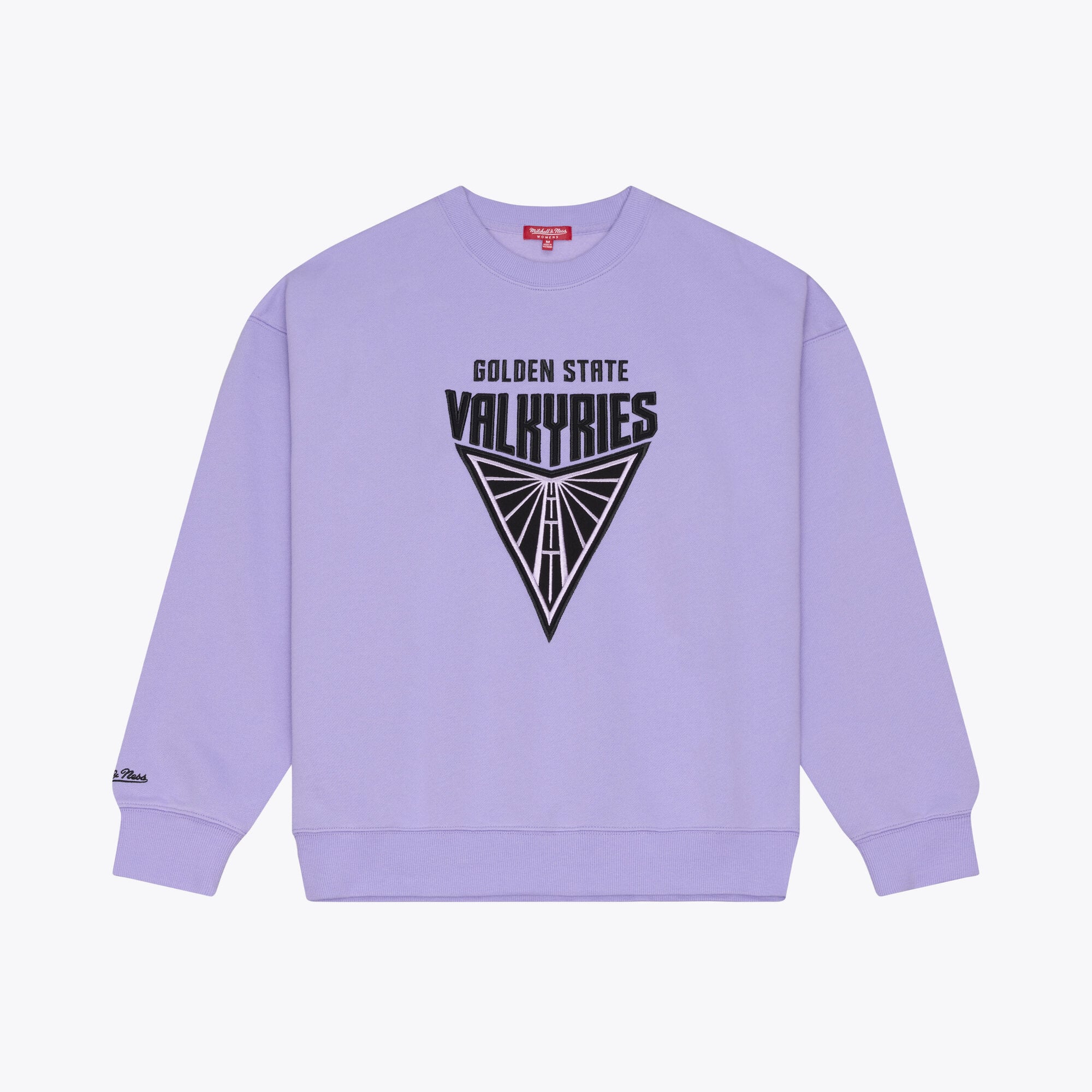 Women's Mitchell & Ness Purple Golden State Valkyries Lightweight Fleece Crewneck Sweatshirt