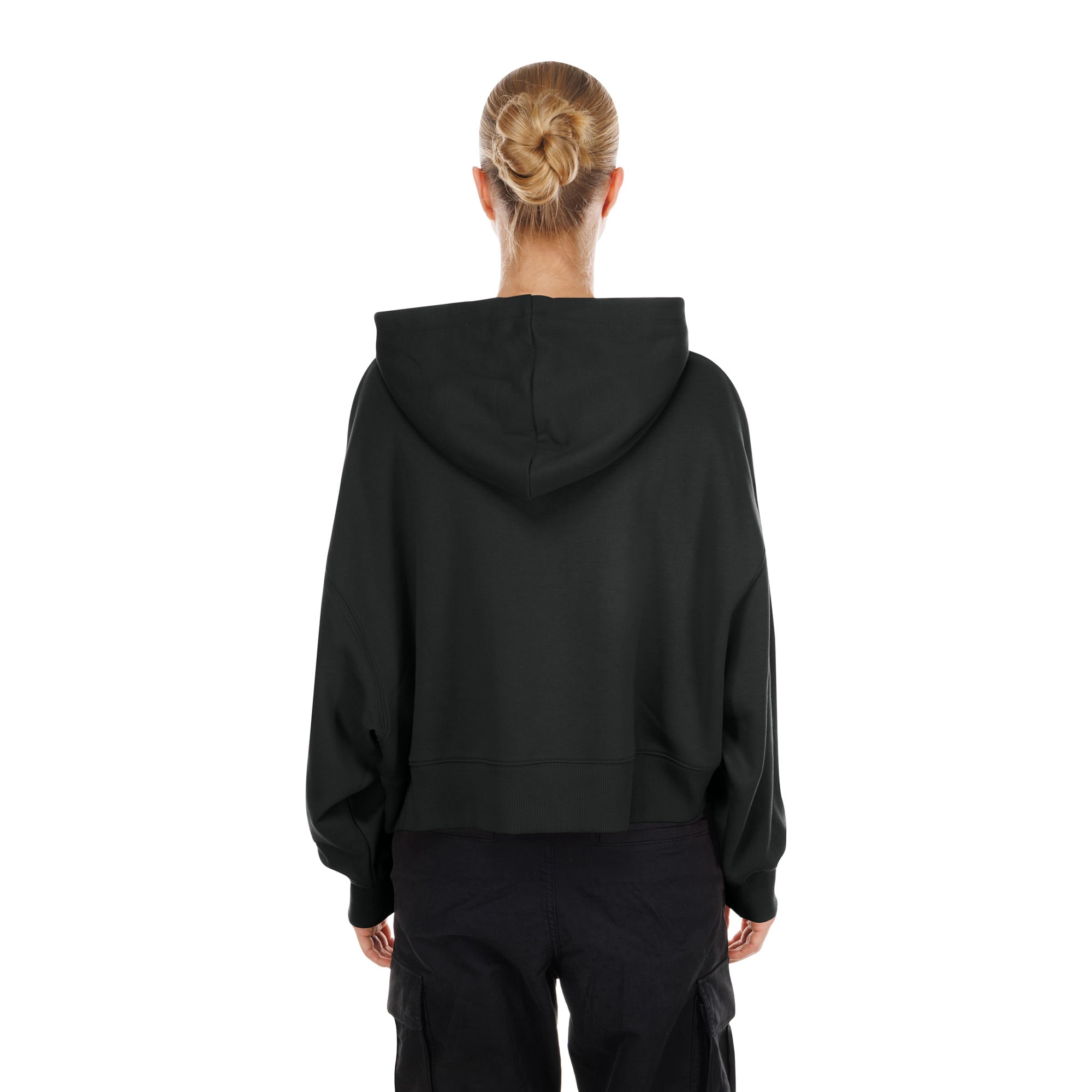Sweat à capuche New Era Eclipse noir Golden State Valkyries pour femme, coupe carrée et style dolman