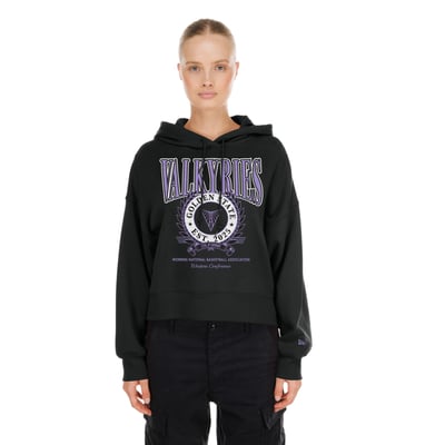  Golden State Valkyries New Era Women's Boxy Dolman Hoodie - Eclipse Black