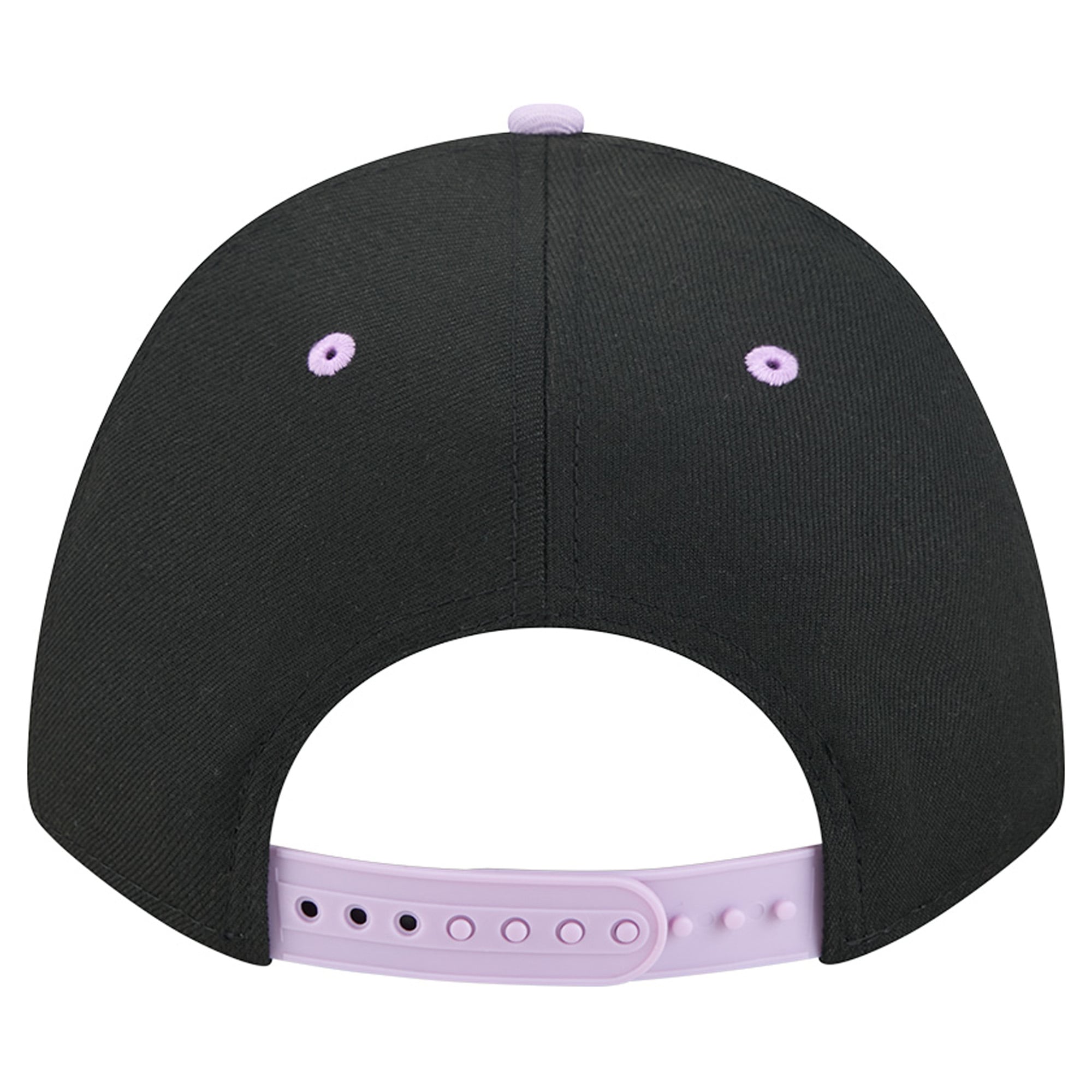 Casquette ajustable New Era Eclipse noire/violette Golden State Valkyries Arch 9FORTY pour femme, modèle A-Frame M-Crown