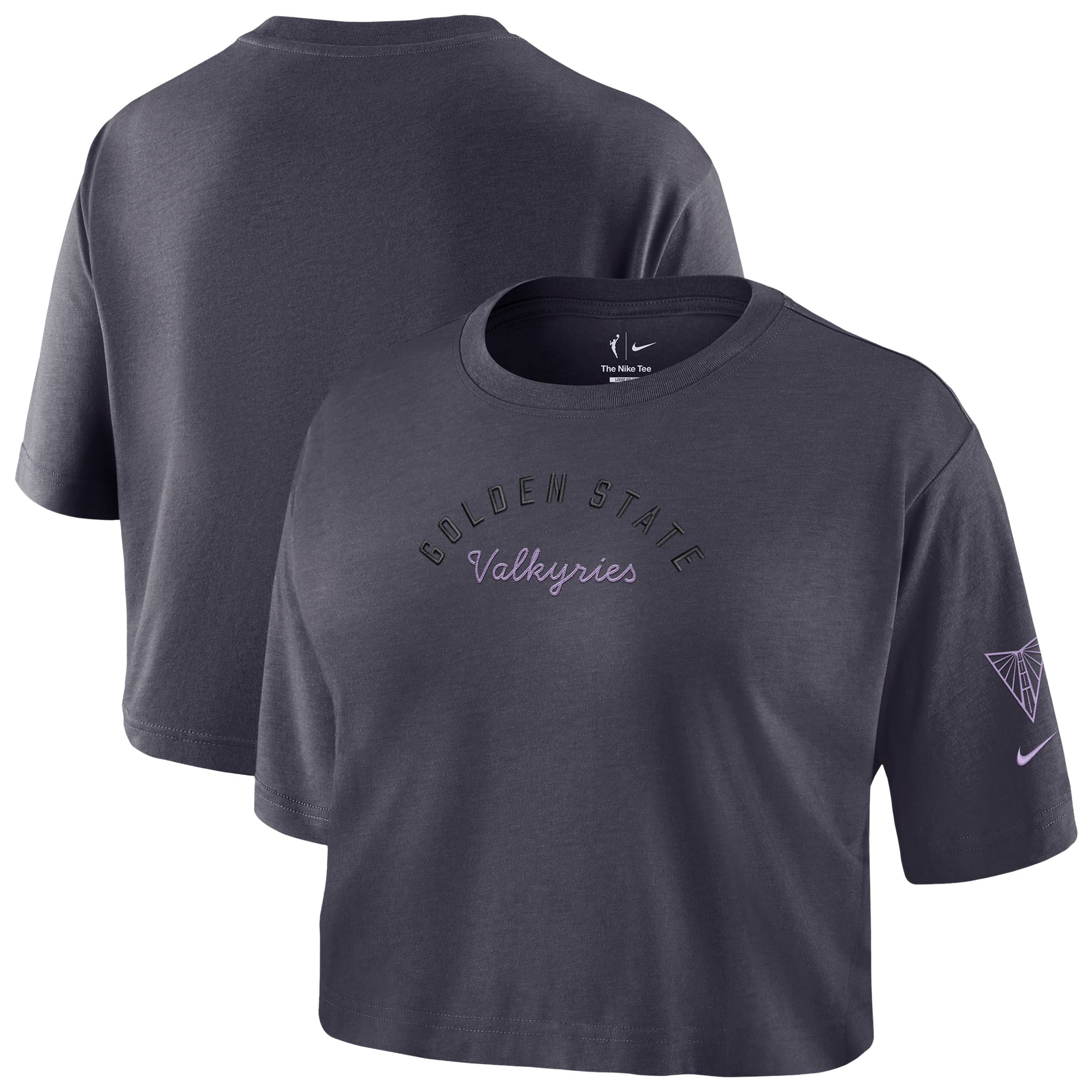 T-shirt court Nike Studio Golden State Valkyries couleur anthracite pour femme