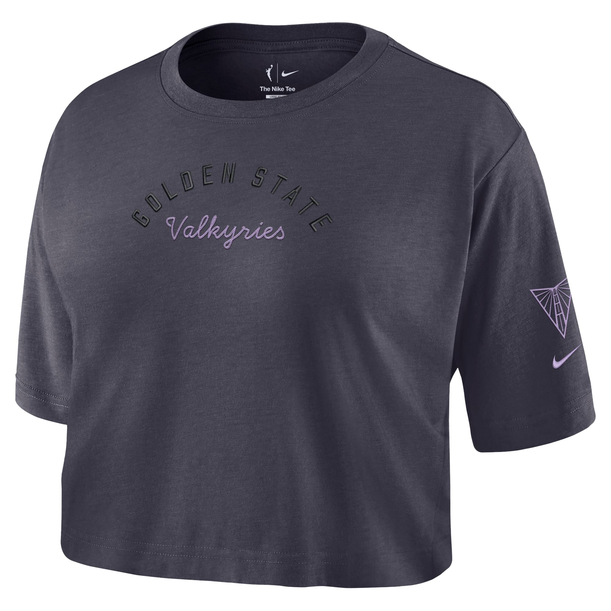 T-shirt court Nike Studio Golden State Valkyries couleur anthracite pour femme