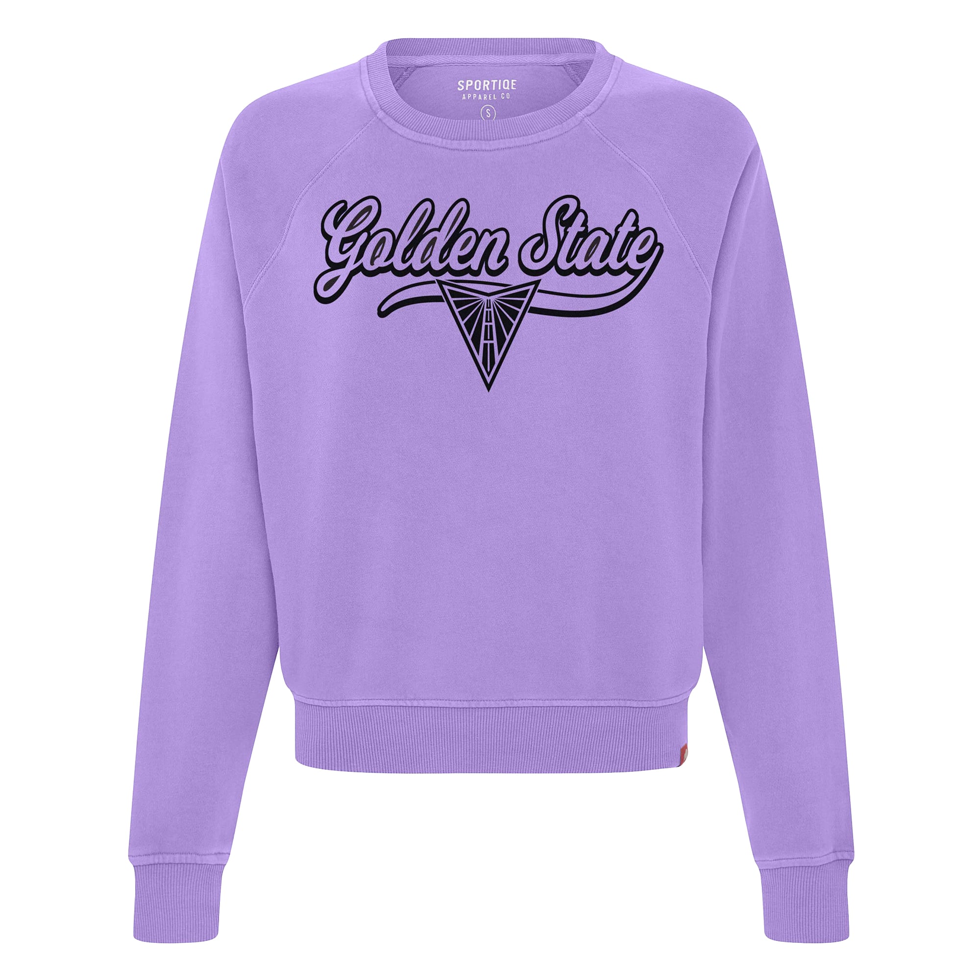 Sweat-shirt à col rond raglan Ashlyn Golden State Valkyries violet de Sportiqe pour femme