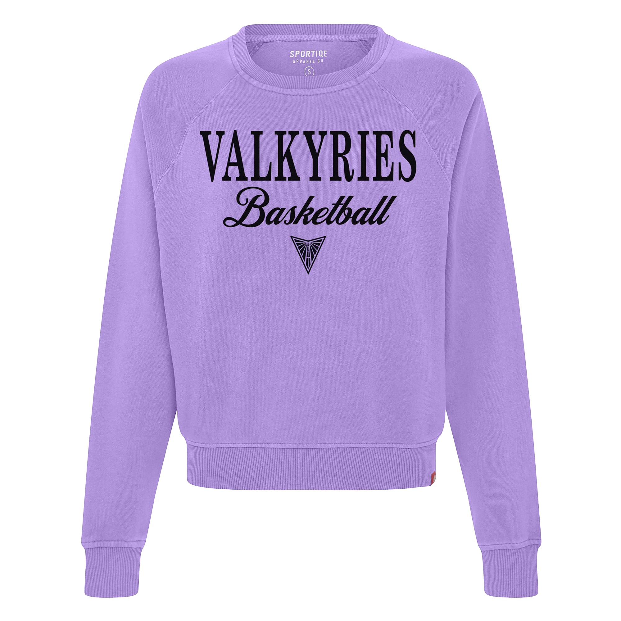 Sweat-shirt à col rond raglan Ashlyn Golden State Valkyries de Sportiqe Violet pour femme