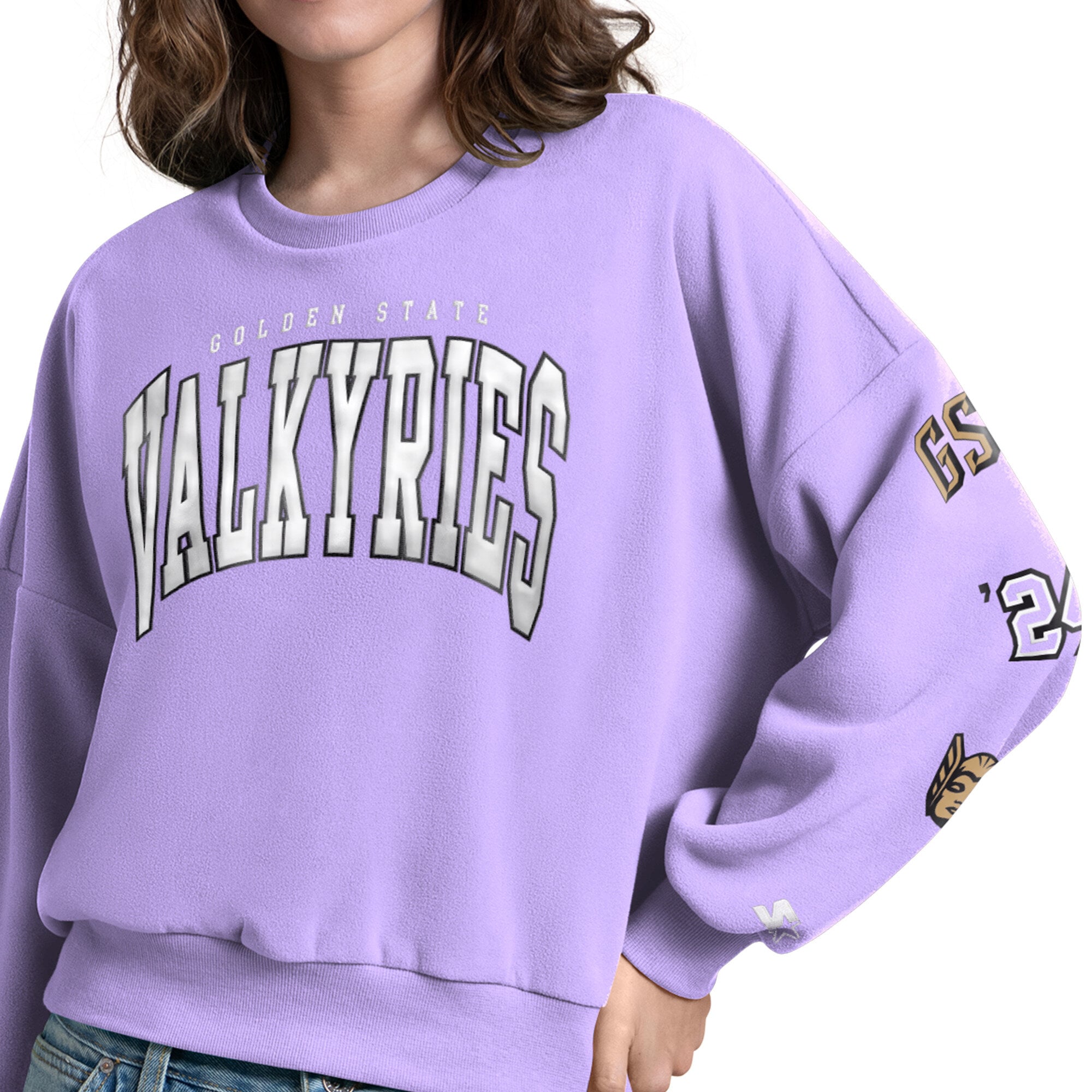 Women's Starter Violet Golden State Valkyries Fan Catch Sweatshirt