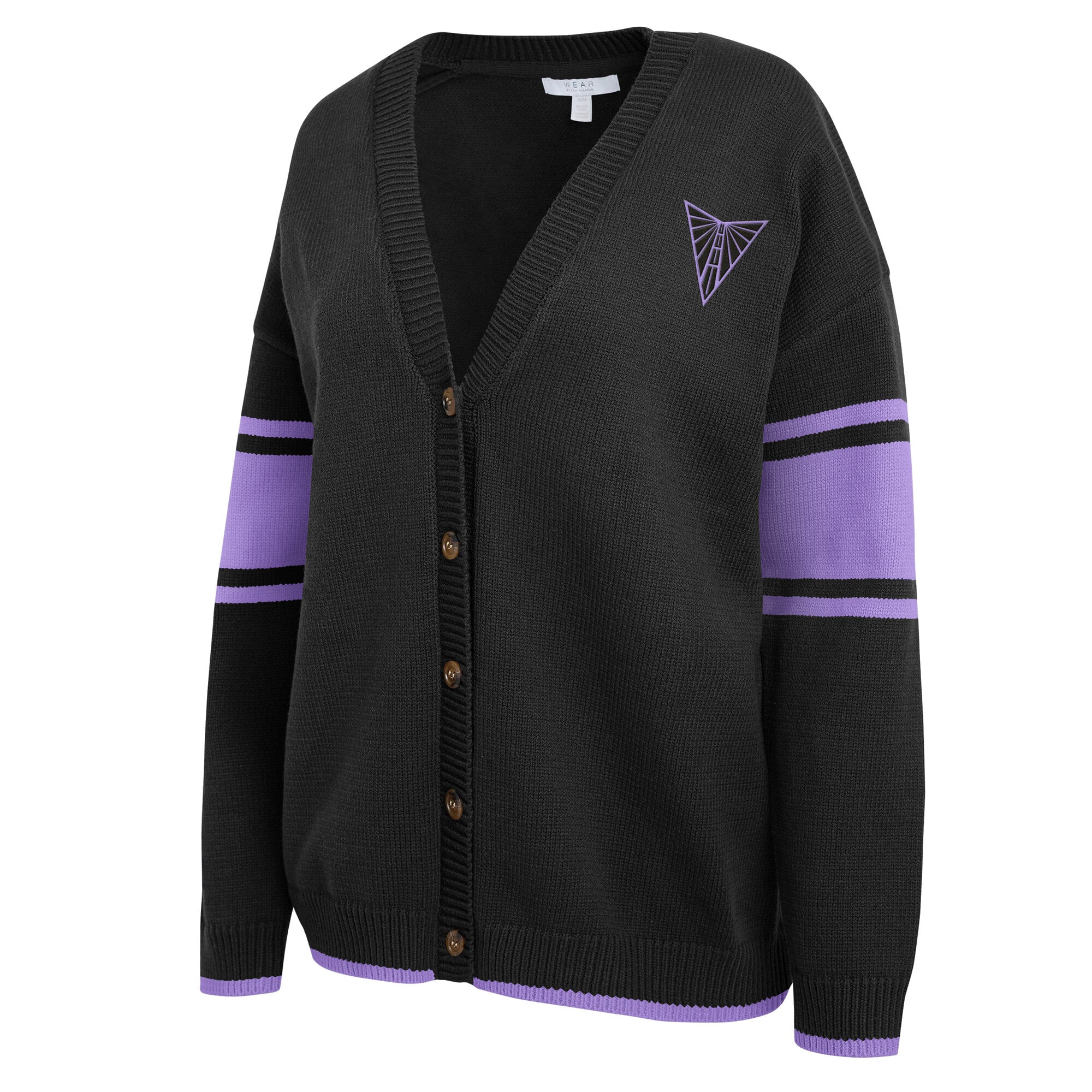 Gilet boutonné noir Golden State Valkyries de la collection femme WEAR by Erin Andrews
