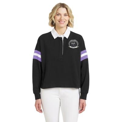 Golden State Valkyries WEAR by Erin Andrews Women's Rugby Polo - Black