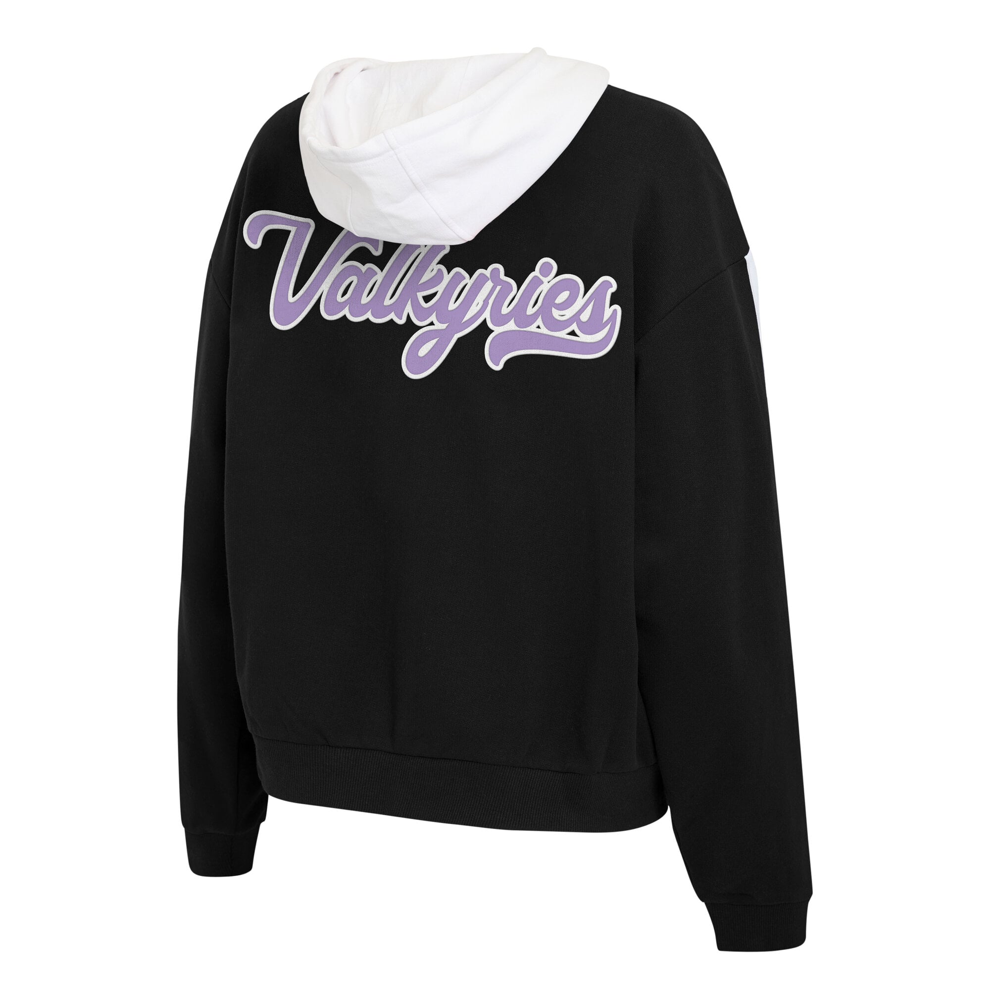 Sweat à capuche zippé noir et blanc Golden State Valkyries de la marque WEAR by Erin Andrews pour femme