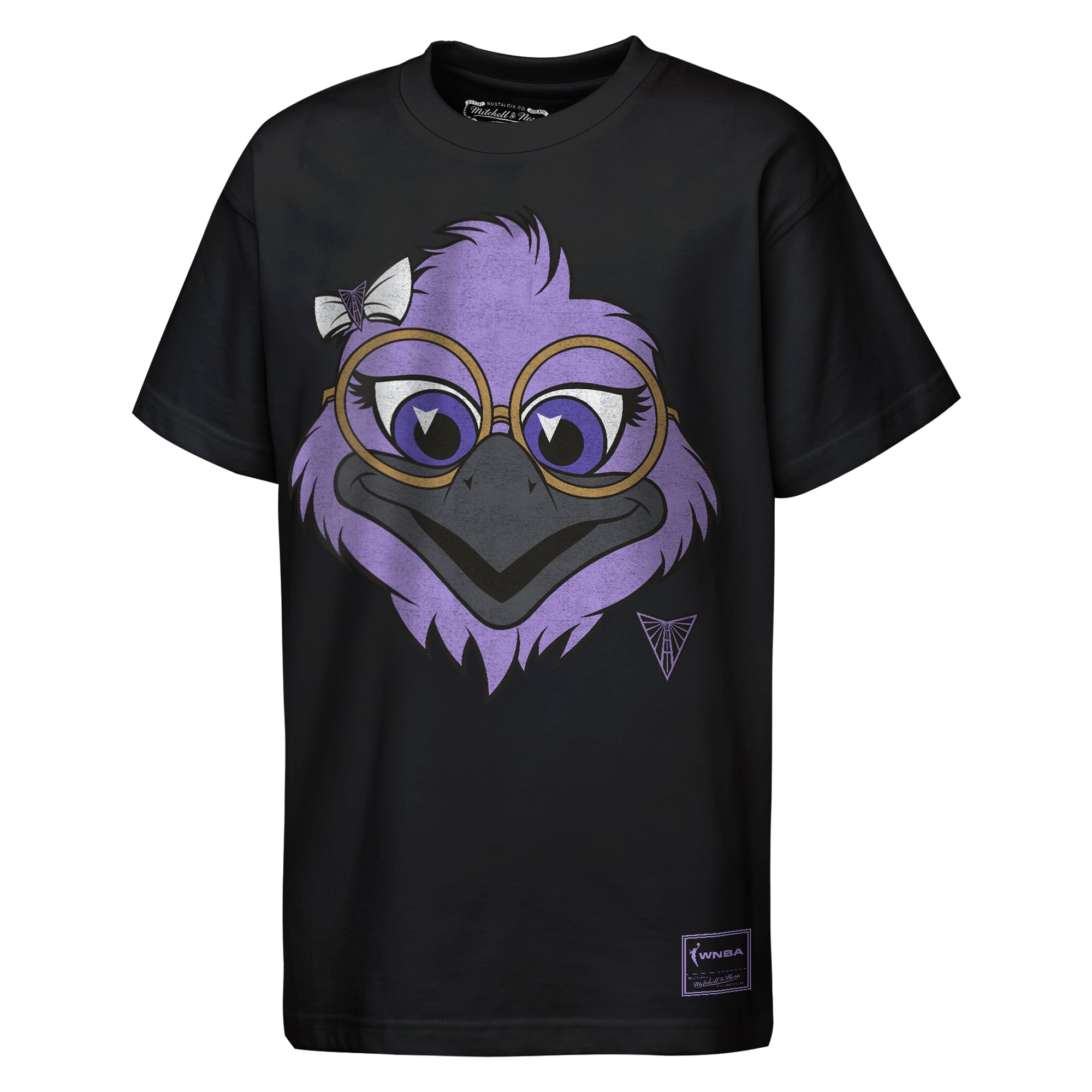 Youth Mitchell & Ness Black Golden State Valkyries Mascot Big Face Heavyweight T-Shirt