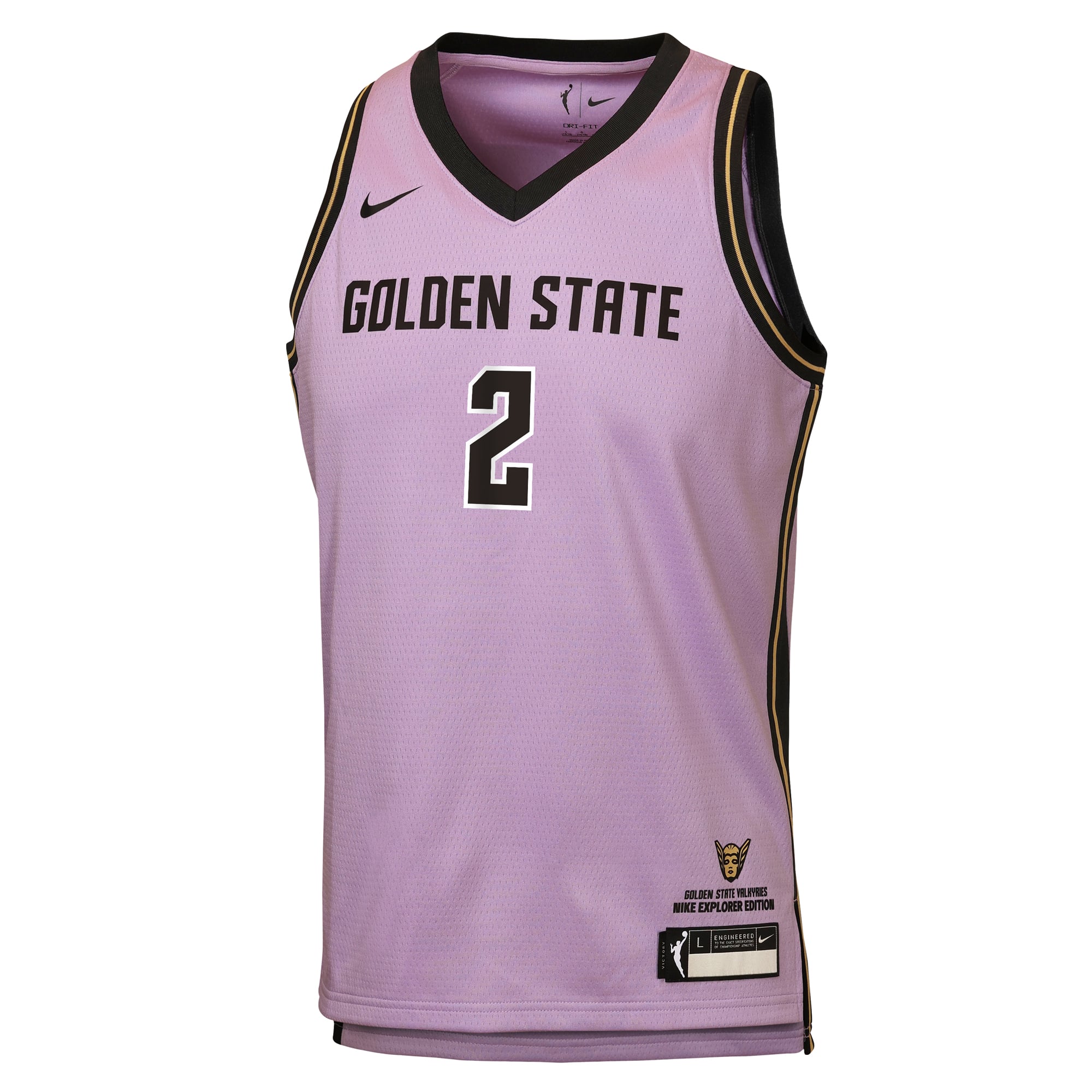 Maillot de joueuse Nike Kaitlyn Chen Violet Golden State Valkyries Victory pour enfant - Édition Explorer