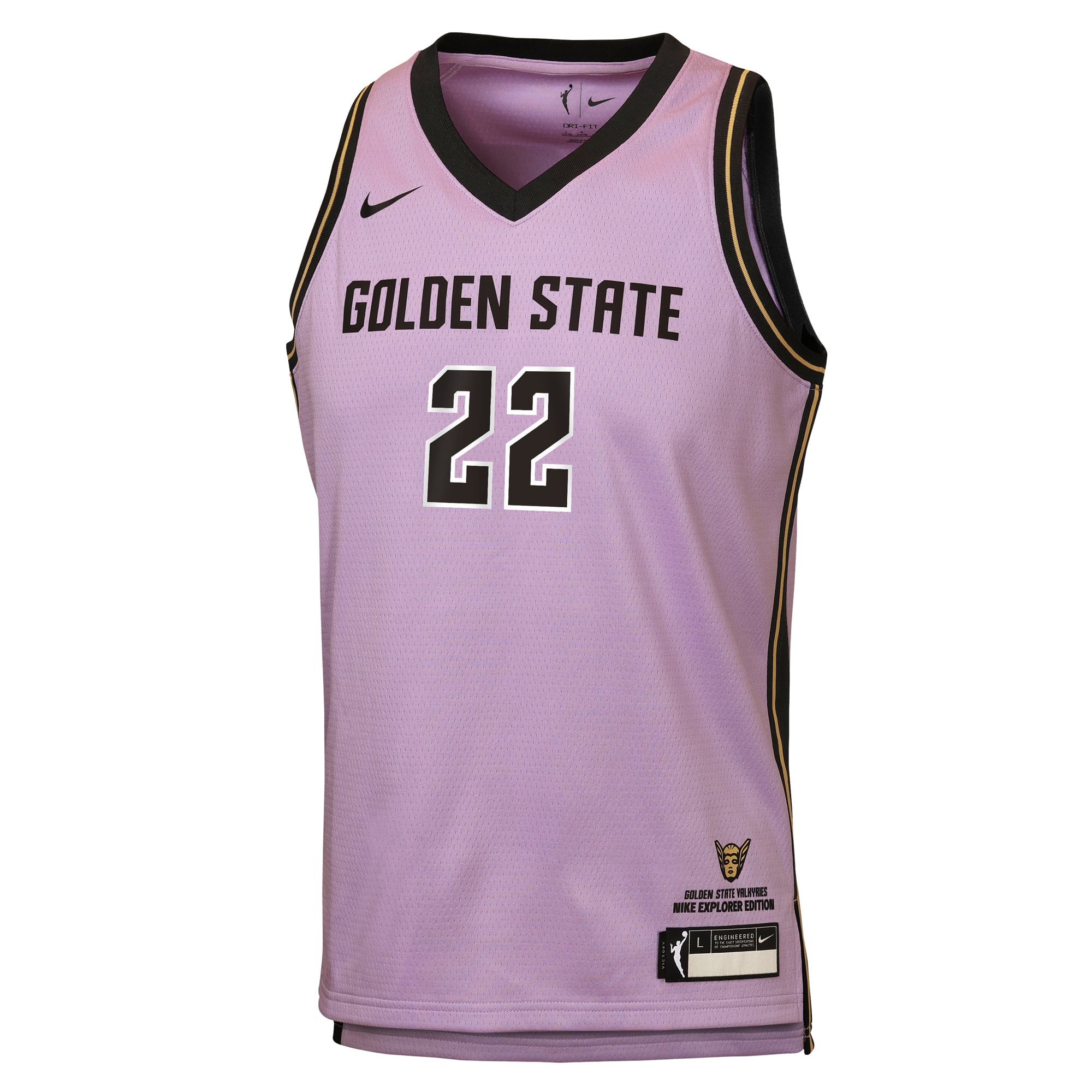 Maillot de joueuse Nike Veronica Burton Violet Golden State Valkyries Victory pour enfant - Édition Explorer