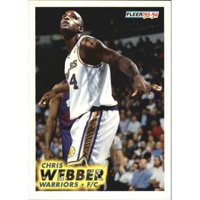 1993-94 Fleer #292 Chris Webber RC