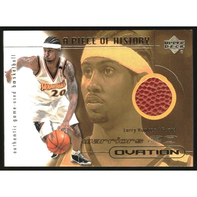 2000-01 Upper Deck Ovation A Piece of History #LHB Larry Hughes