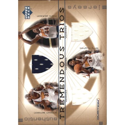 2001-02 Upper Deck Ovation Tremendous Trios #AJLHMA Antawn Jamison/Larry Hughes/Marc Jackson