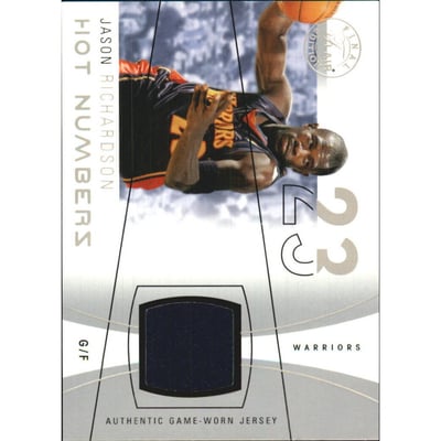 2003-04 Flair Final Edition Hot Numbers Jerseys 125 #JR Jason Richardson