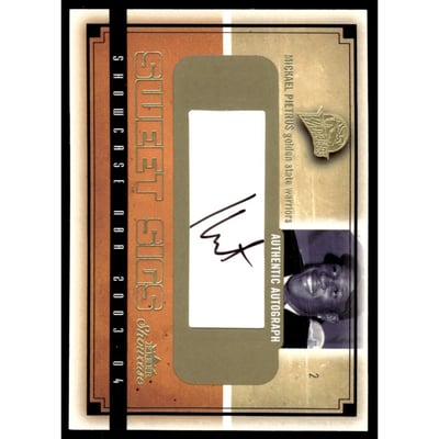 2003-04 Fleer Showcase Sweet Sigs #SGMP Mickael Pietrus/800