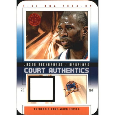 2004-05 E-XL Court Authentics Die Cuts #JR Jason Richardson