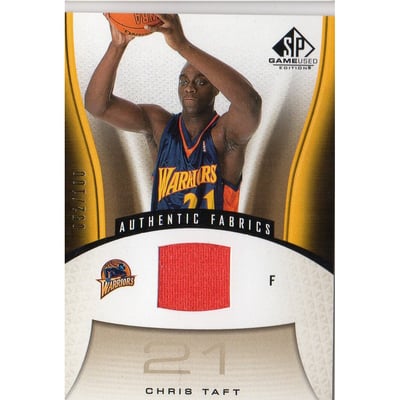 2006-07 SP Game Used Gold #130 Chris Taft JSY