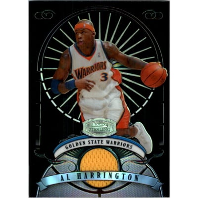2007-08 Bowman Sterling Refractors Black #AHA Al Harrington JSY