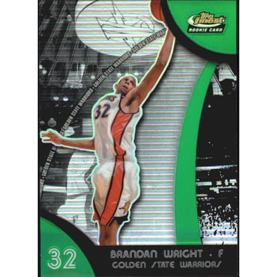 2007-08 Finest Refractors Green #65 Brandan Wright