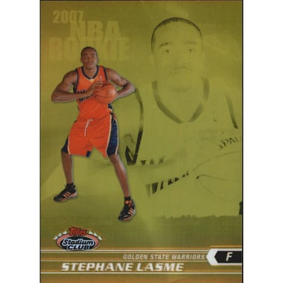 2007-08 Stadium Club Chrome Rookie Refractors Gold #142 Stephane Lasme