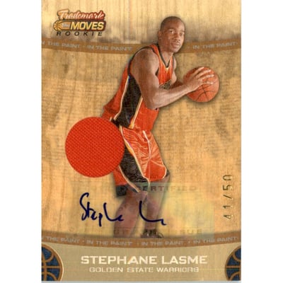 2007-08 Topps Trademark Moves Rookie Relic Ink Orange #93 Stephane Lasme
