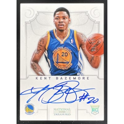 2012-13 Panini National Treasures #150 Kent Bazemore RC Auto /99