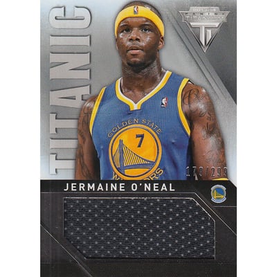 2013-14 Panini Titanium Titanic Threads Jumbo #55 Jermaine O'Neal/299
